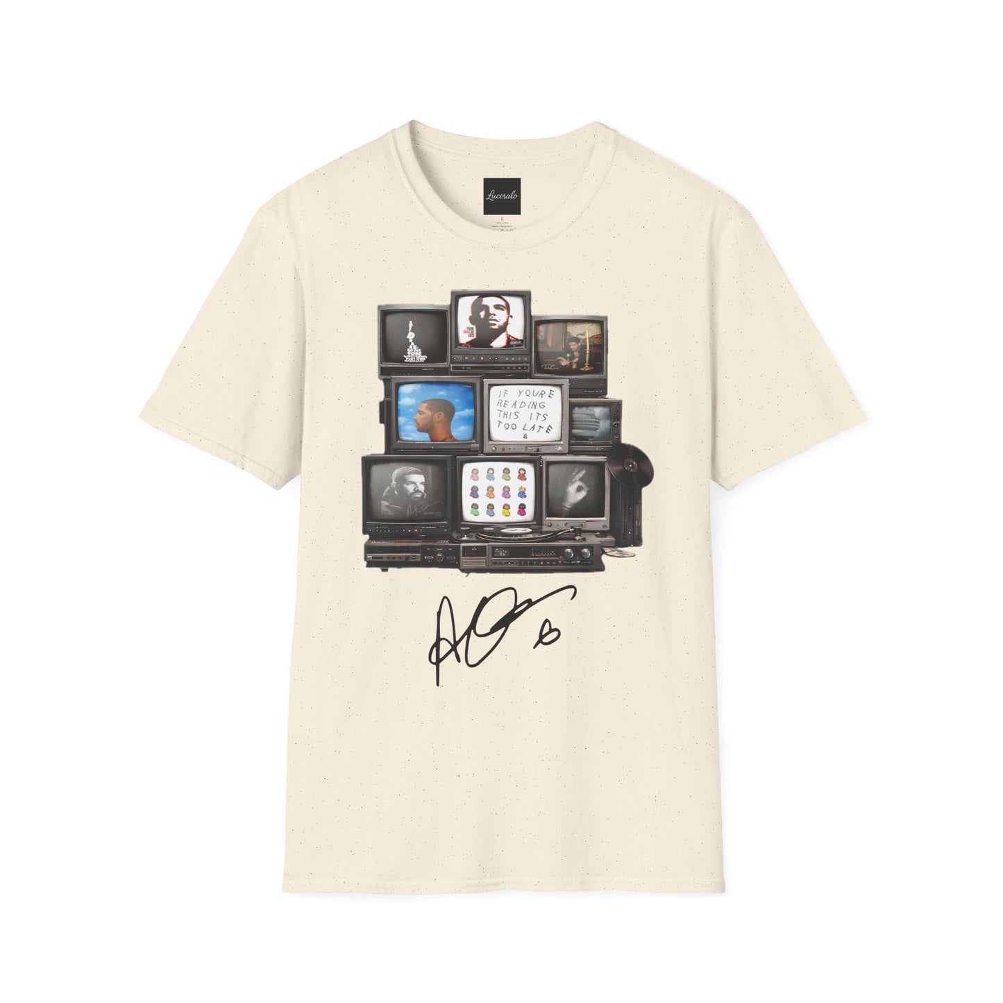 Drake Retro TV Stack Collage T-Shirt