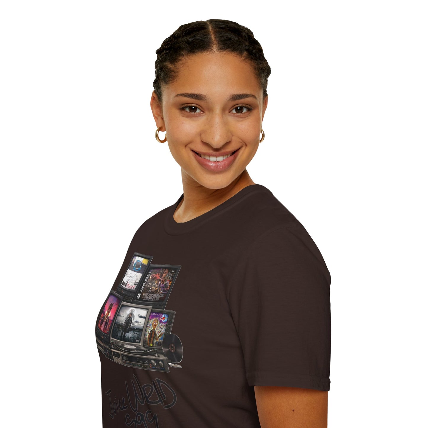Juice Wrld Retro TV Stack Collage T-Shirt