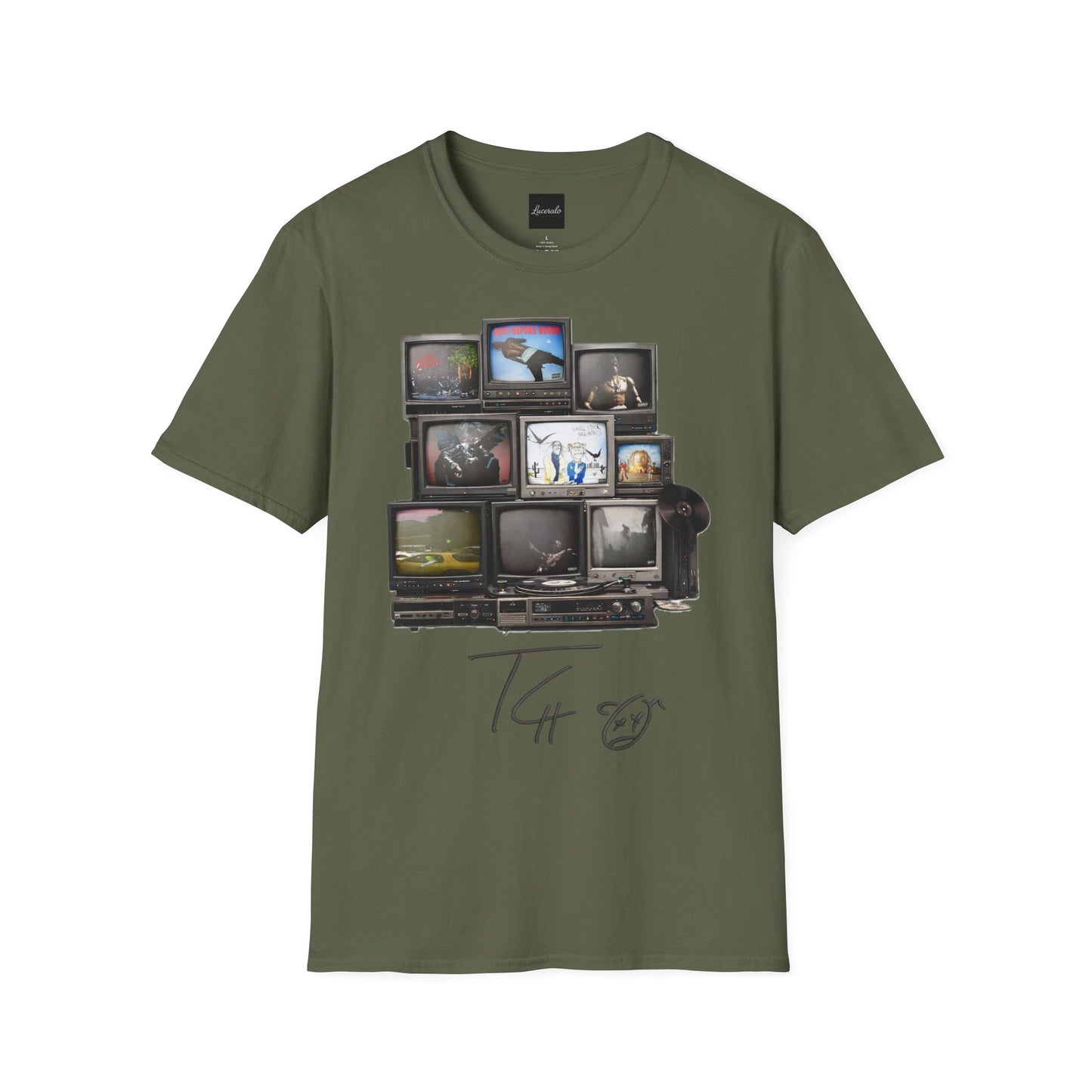 Travis Scott Retro TV Stack Collage T-Shirt
