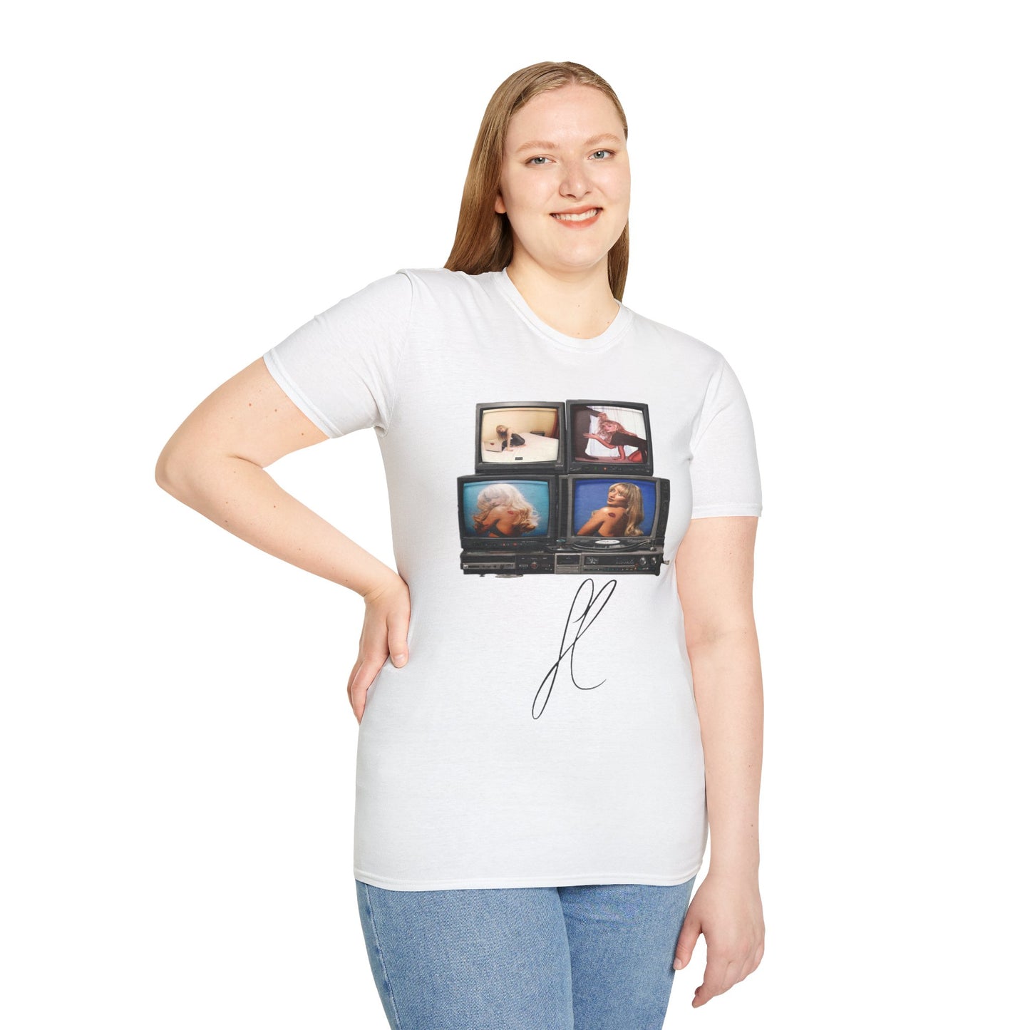 Espresso Era Retro TV Stack Collage T-Shirt