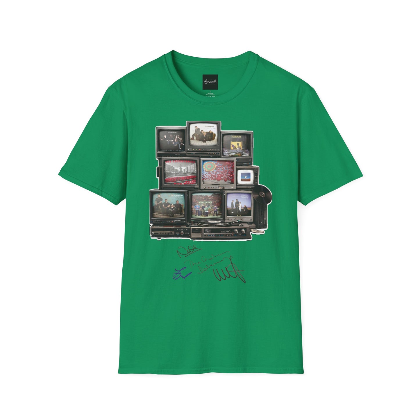 The Cranberries Retro Tv Stack Collage T-Shirt