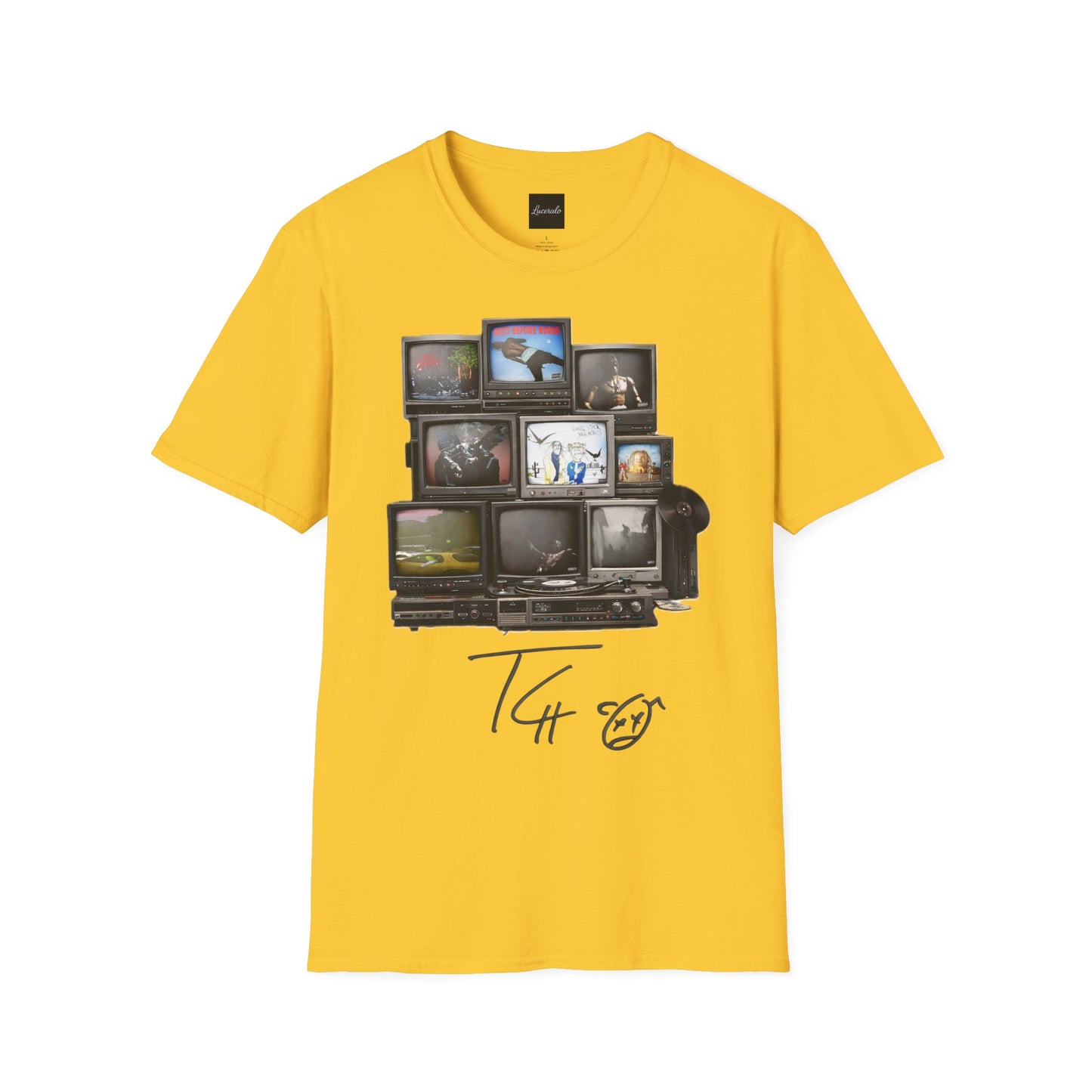 Travis Scott Retro TV Stack Collage T-Shirt