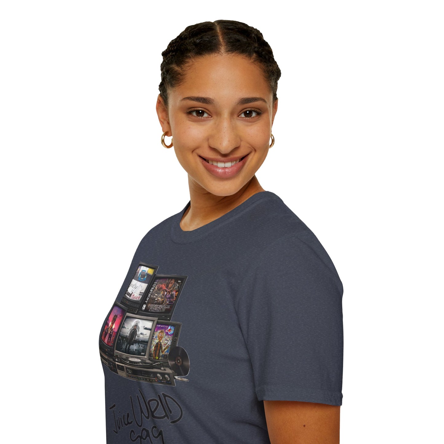 Juice Wrld Retro TV Stack Collage T-Shirt