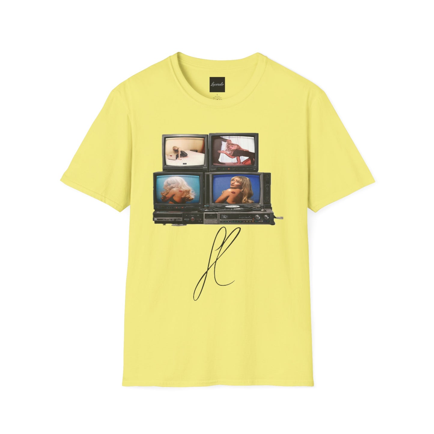 Espresso Era Retro TV Stack Collage T-Shirt