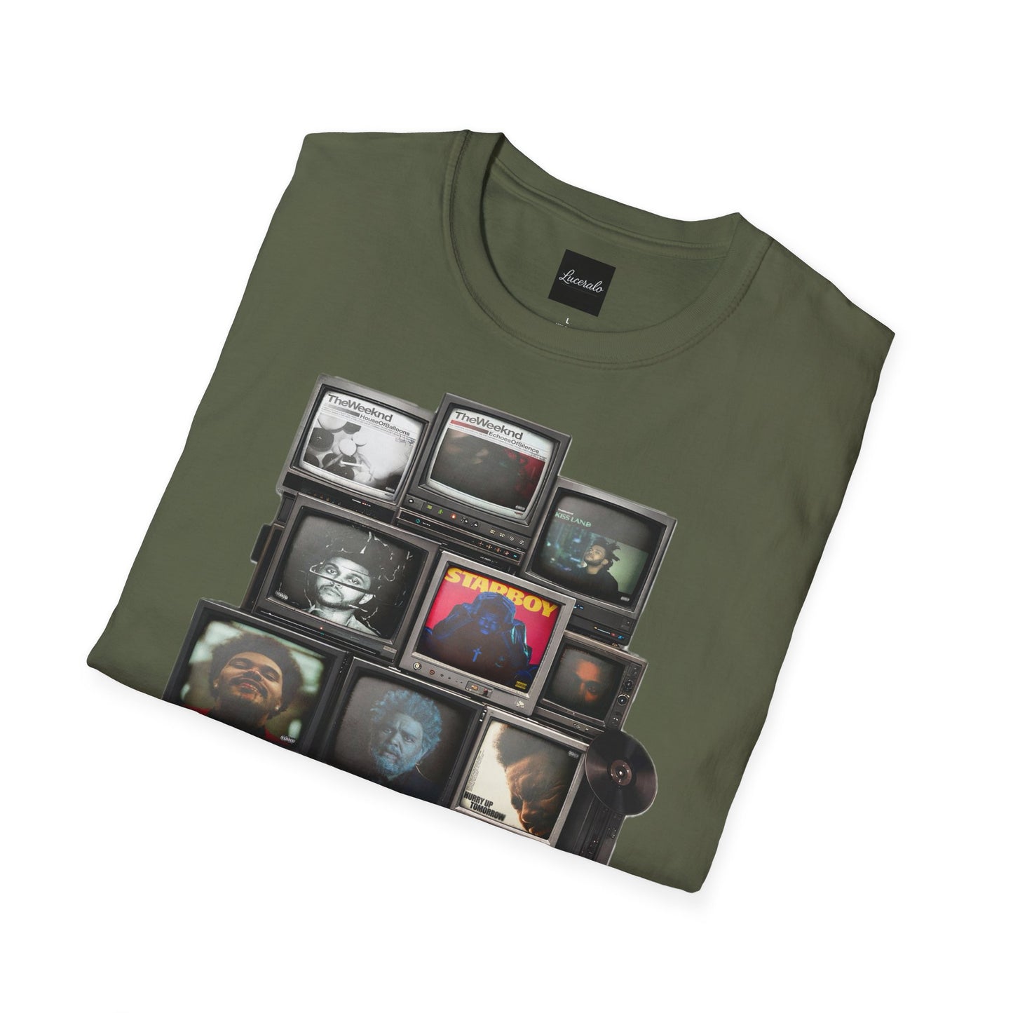 Abel Retro TV Stack Collage T-Shirt