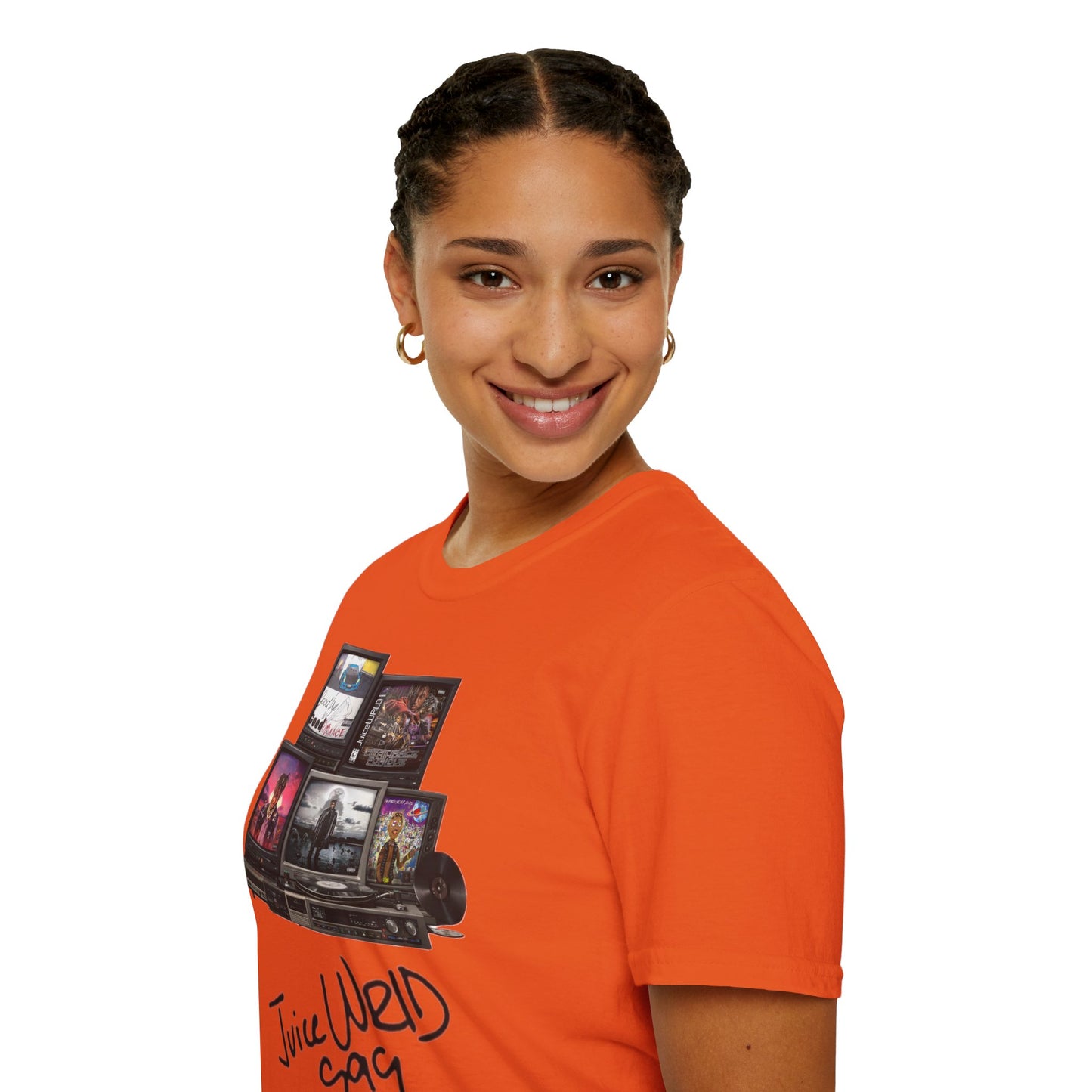 Juice Wrld Retro TV Stack Collage T-Shirt