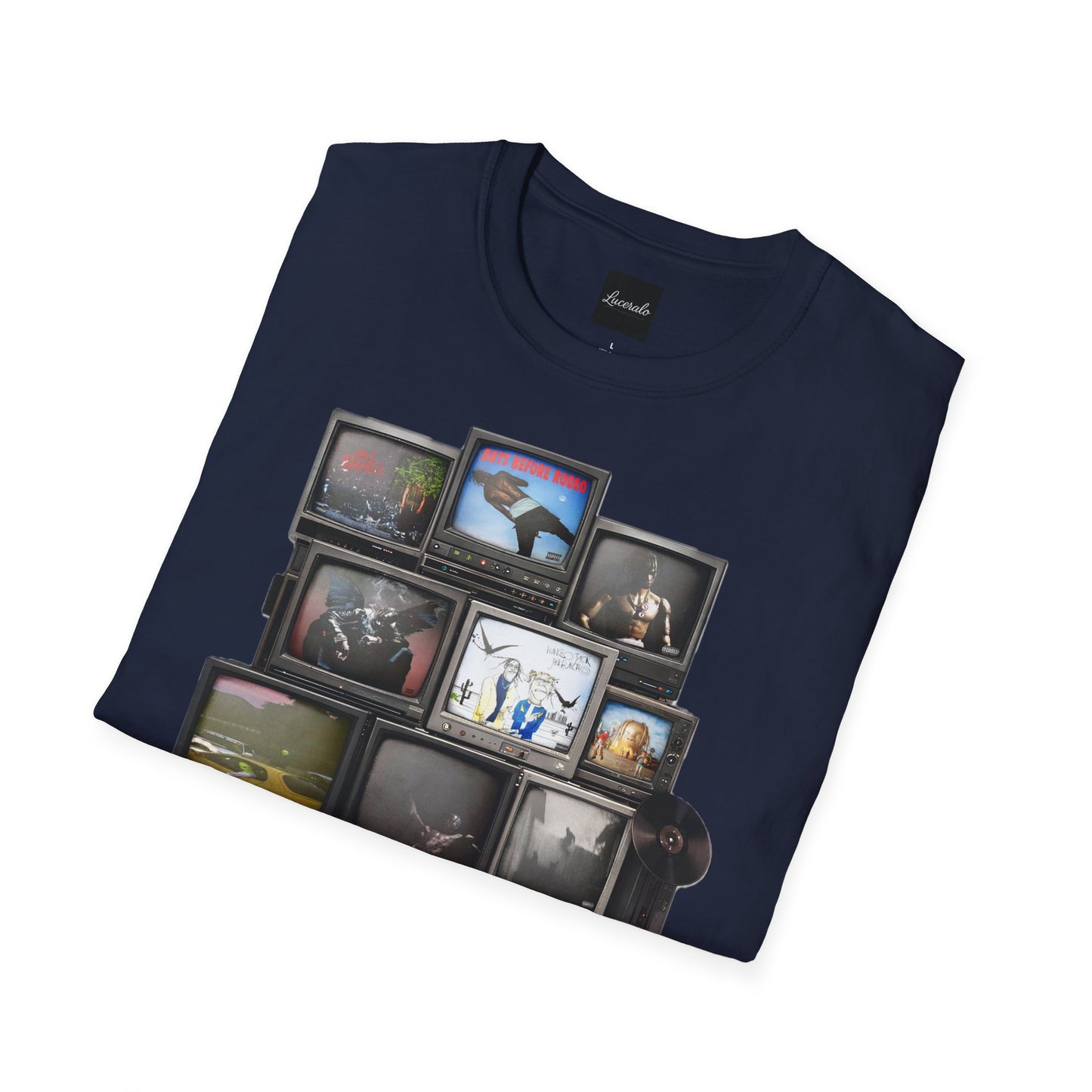 Travis Scott Retro TV Stack Collage T-Shirt