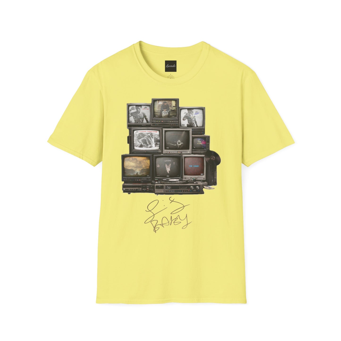 Lil Baby Retro TV Stack Collage T-Shirt