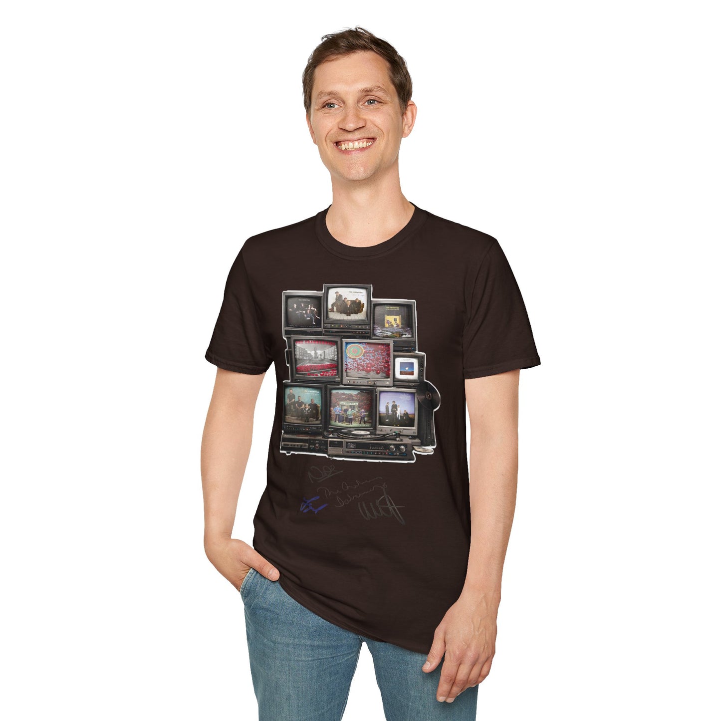 The Cranberries Retro Tv Stack Collage T-Shirt