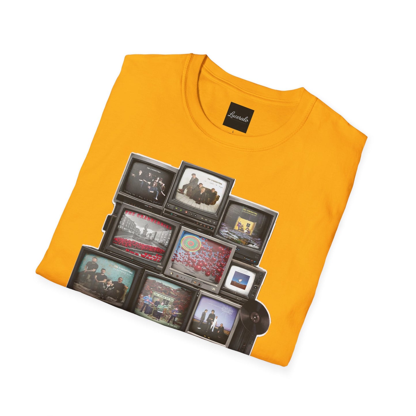 The Cranberries Retro Tv Stack Collage T-Shirt