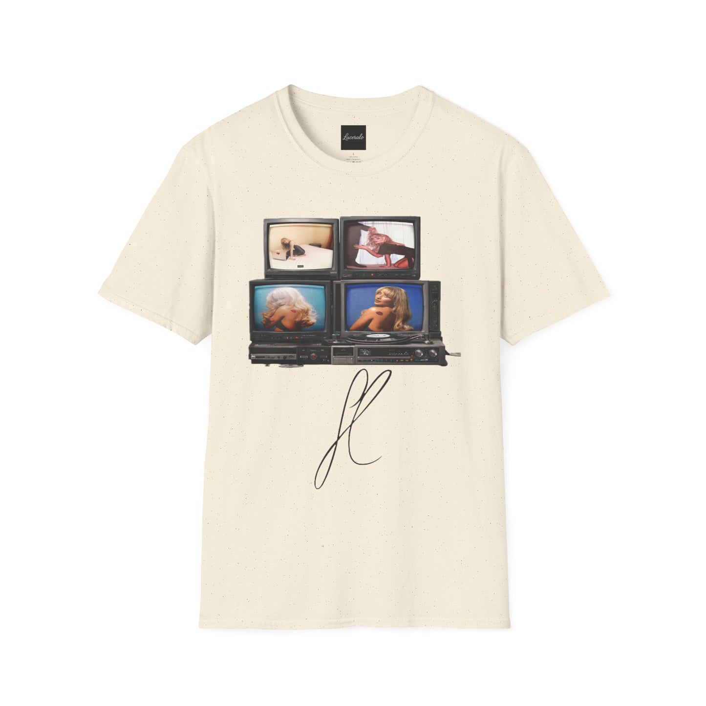 Espresso Era Retro TV Stack Collage T-Shirt