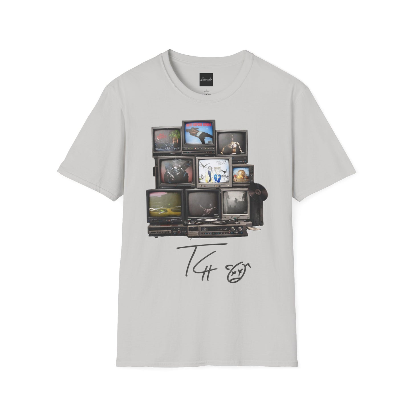 Travis Scott Retro TV Stack Collage T-Shirt