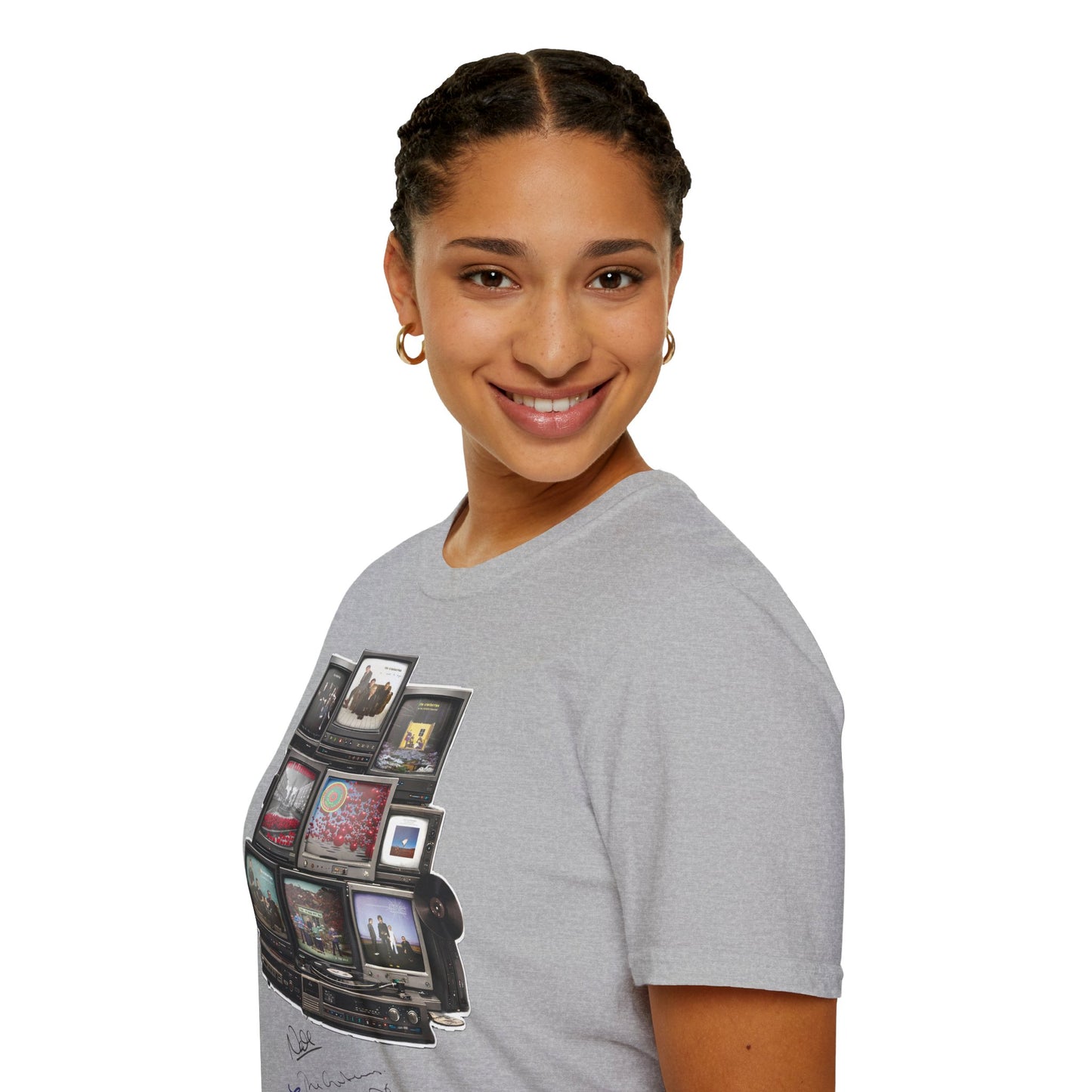 The Cranberries Retro Tv Stack Collage T-Shirt