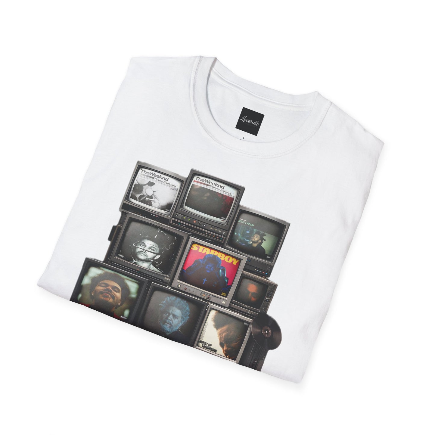 Abel Retro TV Stack Collage T-Shirt