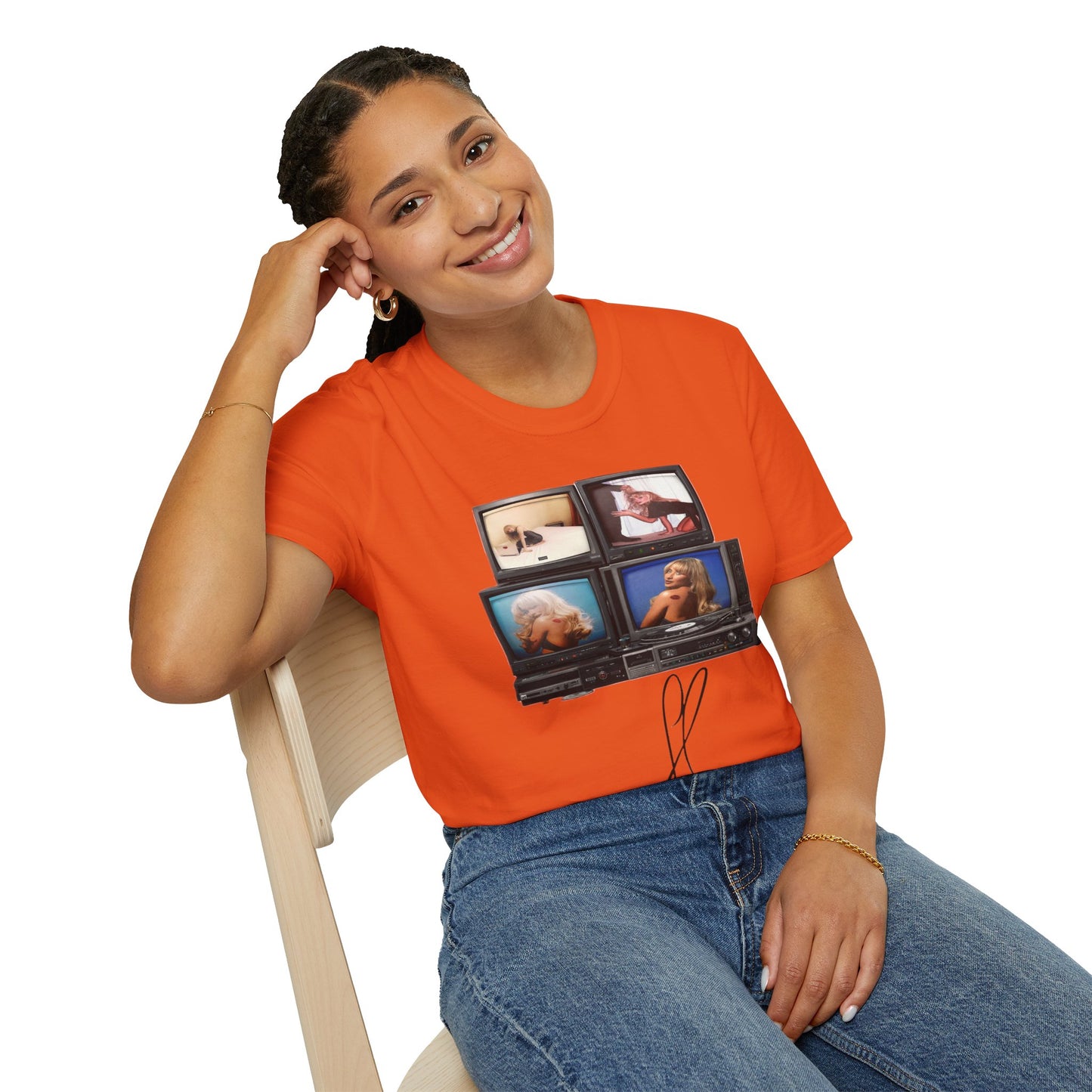 Espresso Era Retro TV Stack Collage T-Shirt