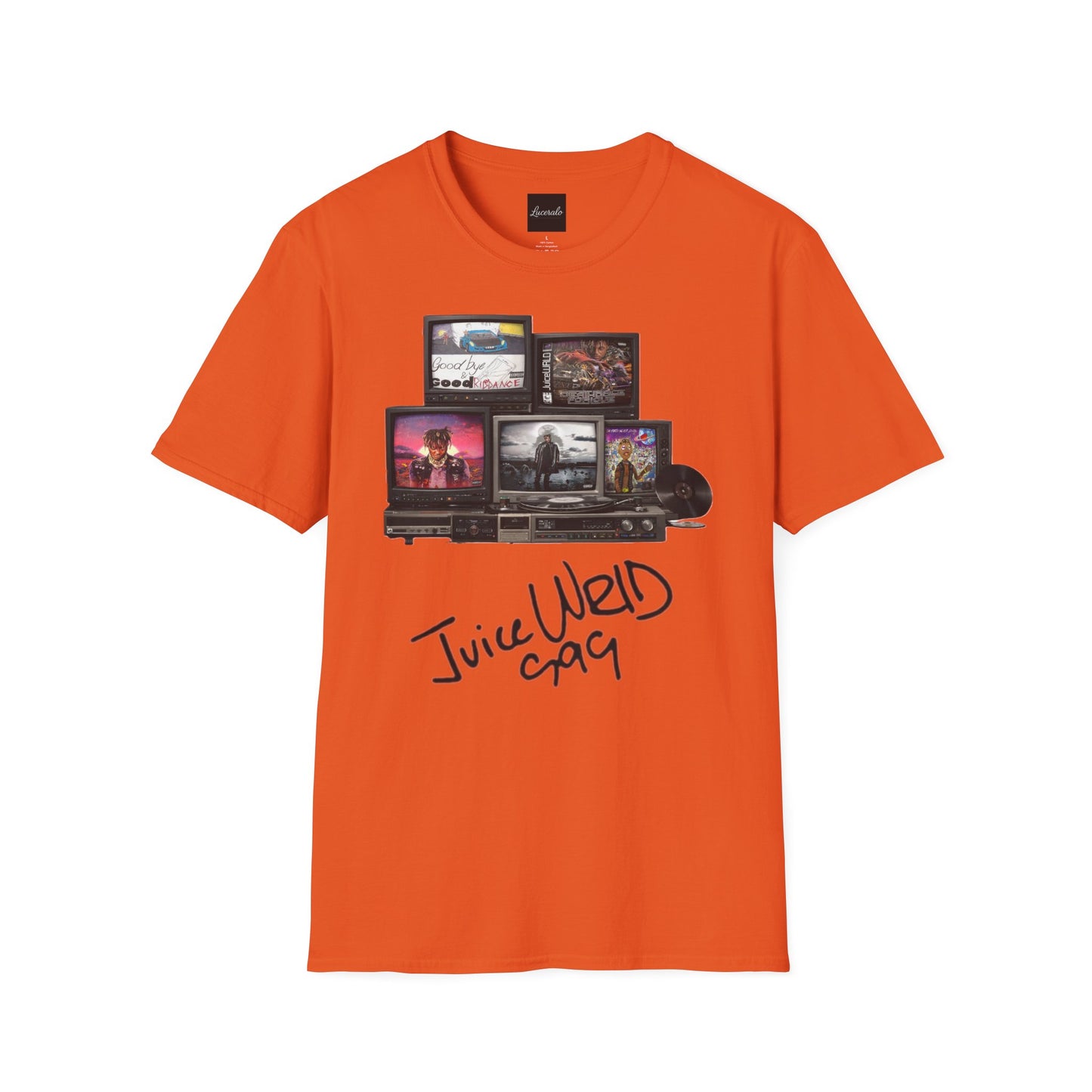 Juice Wrld Retro TV Stack Collage T-Shirt