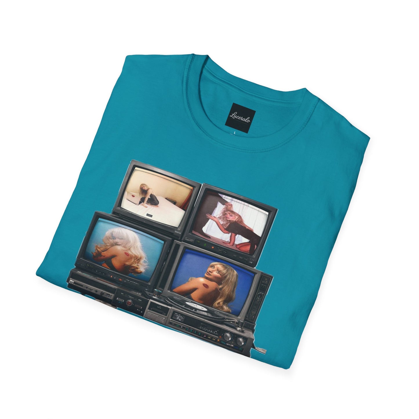 Espresso Era Retro TV Stack Collage T-Shirt