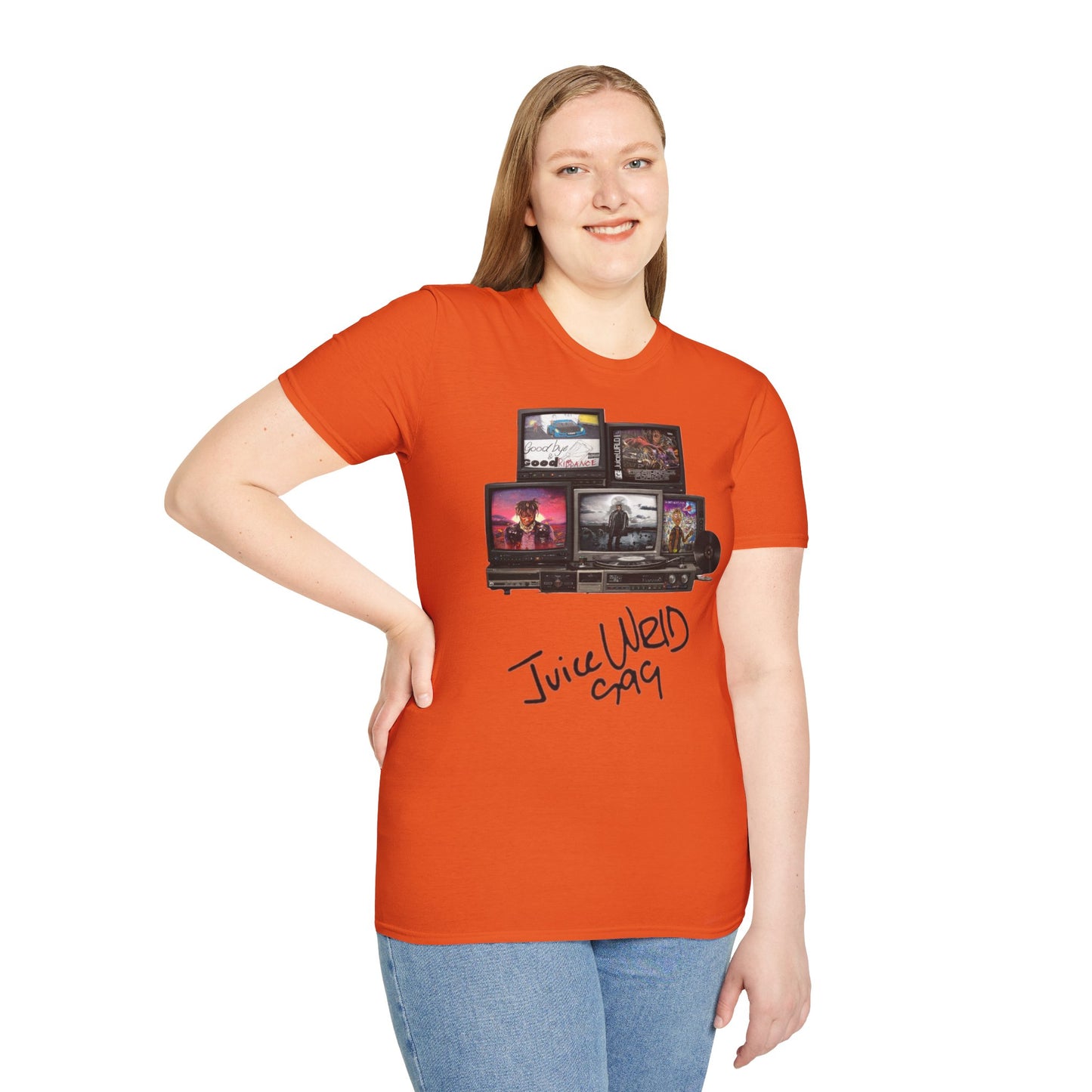 Juice Wrld Retro TV Stack Collage T-Shirt