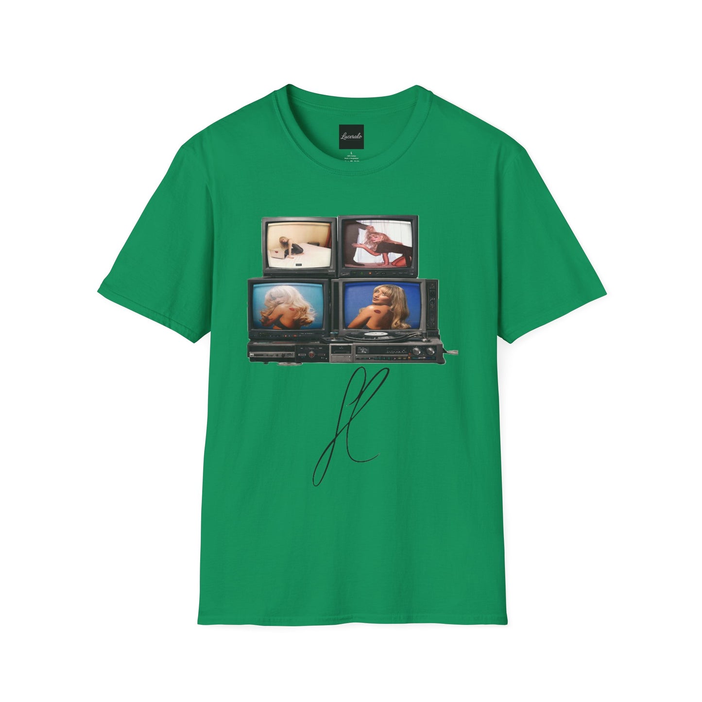 Espresso Era Retro TV Stack Collage T-Shirt
