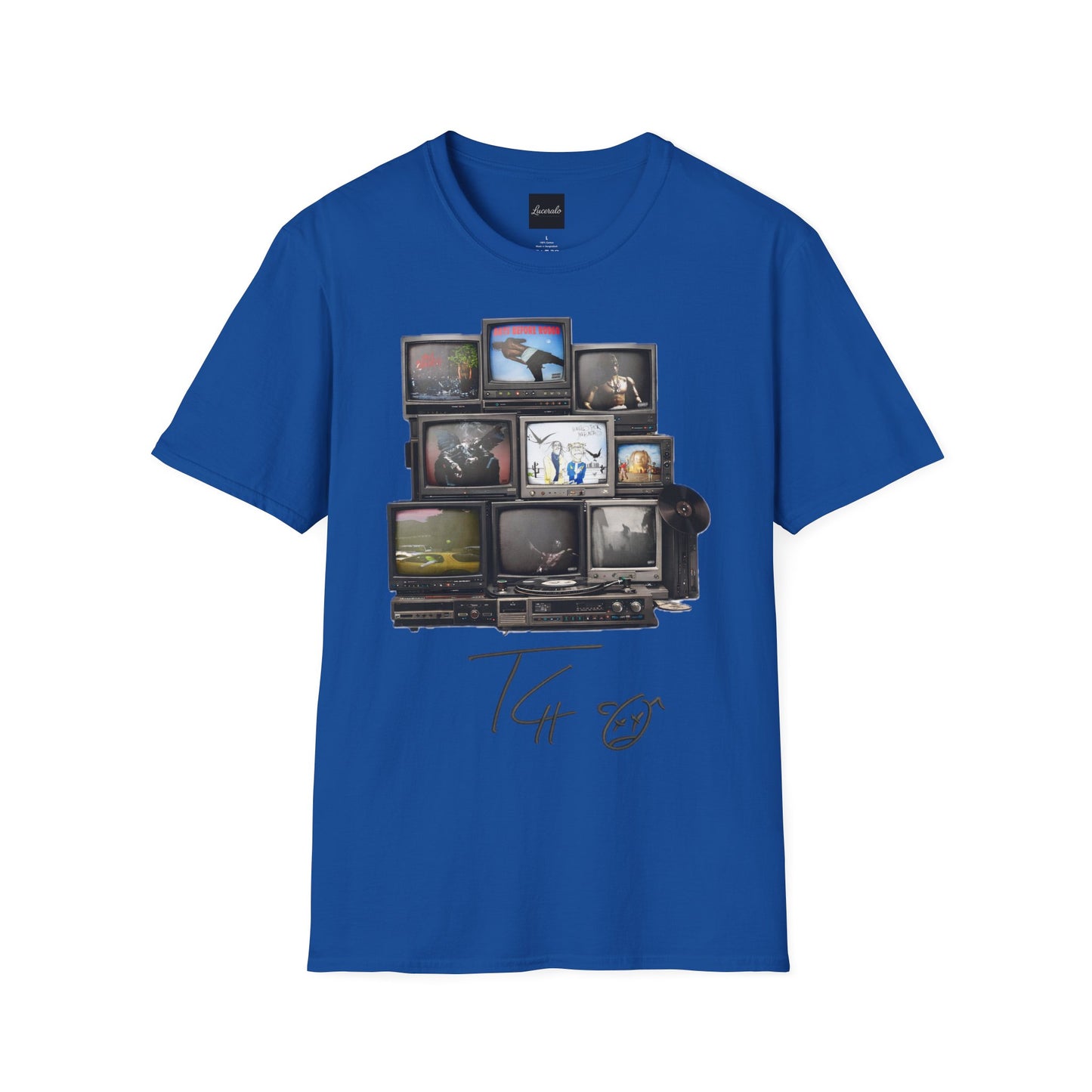 Travis Scott Retro TV Stack Collage T-Shirt