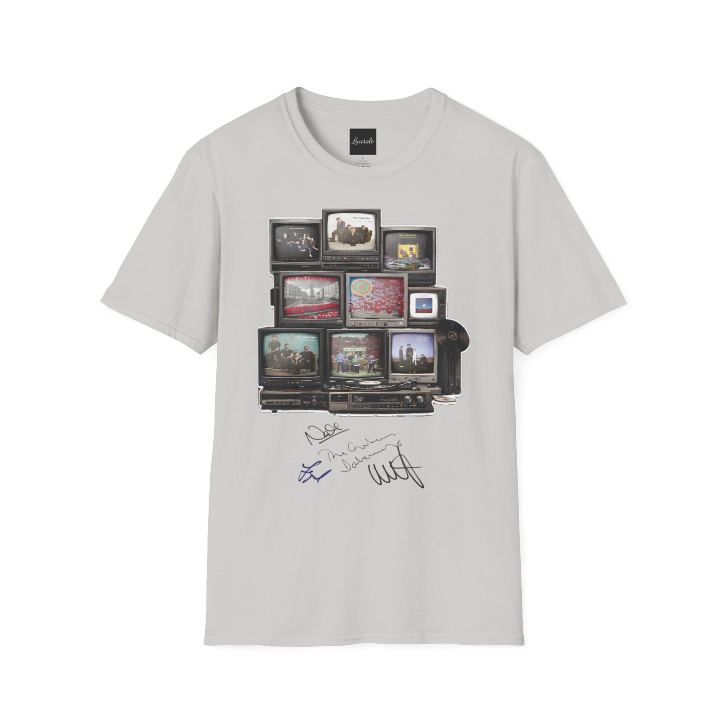 The Cranberries Retro Tv Stack Collage T-Shirt