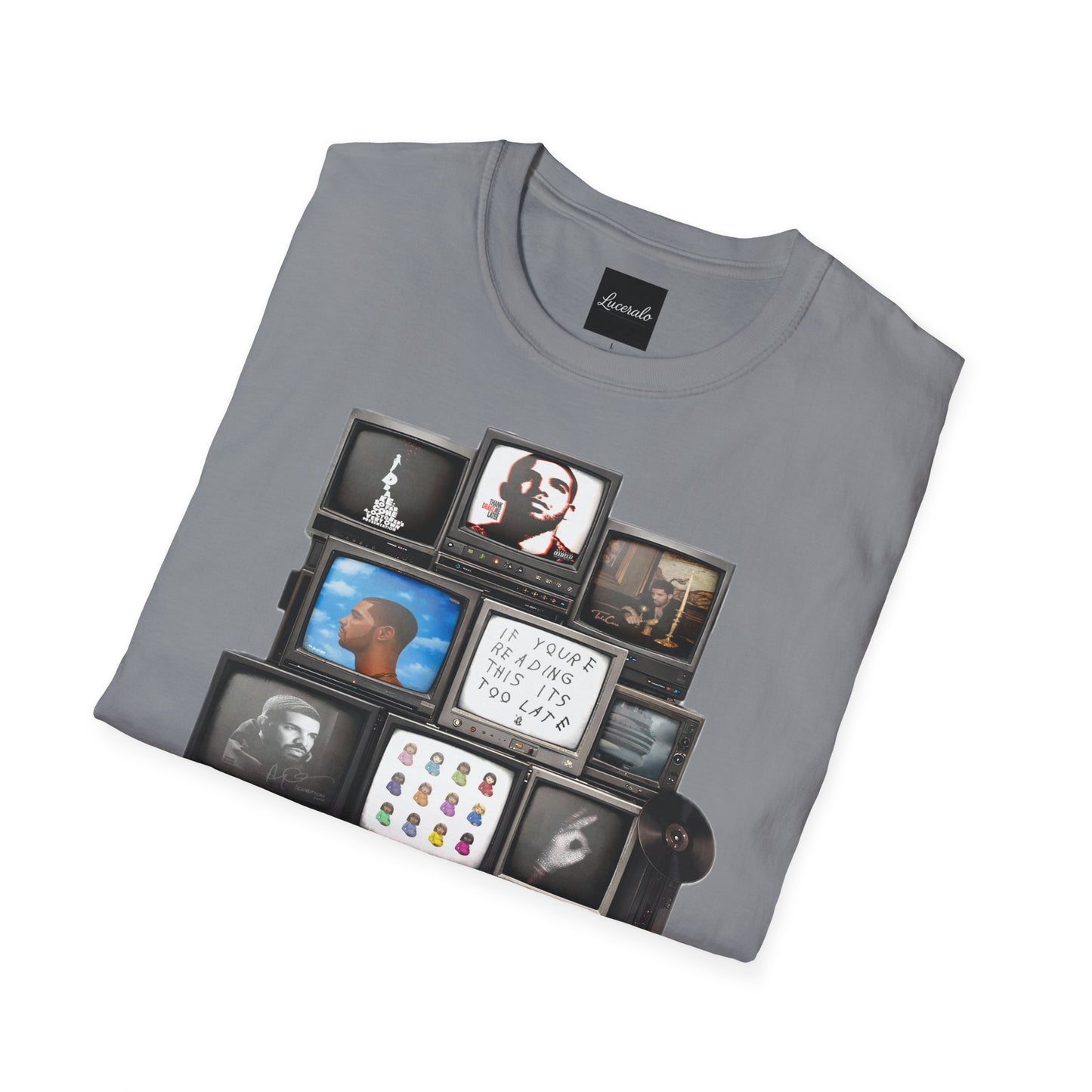 Drake Retro TV Stack Collage T-Shirt