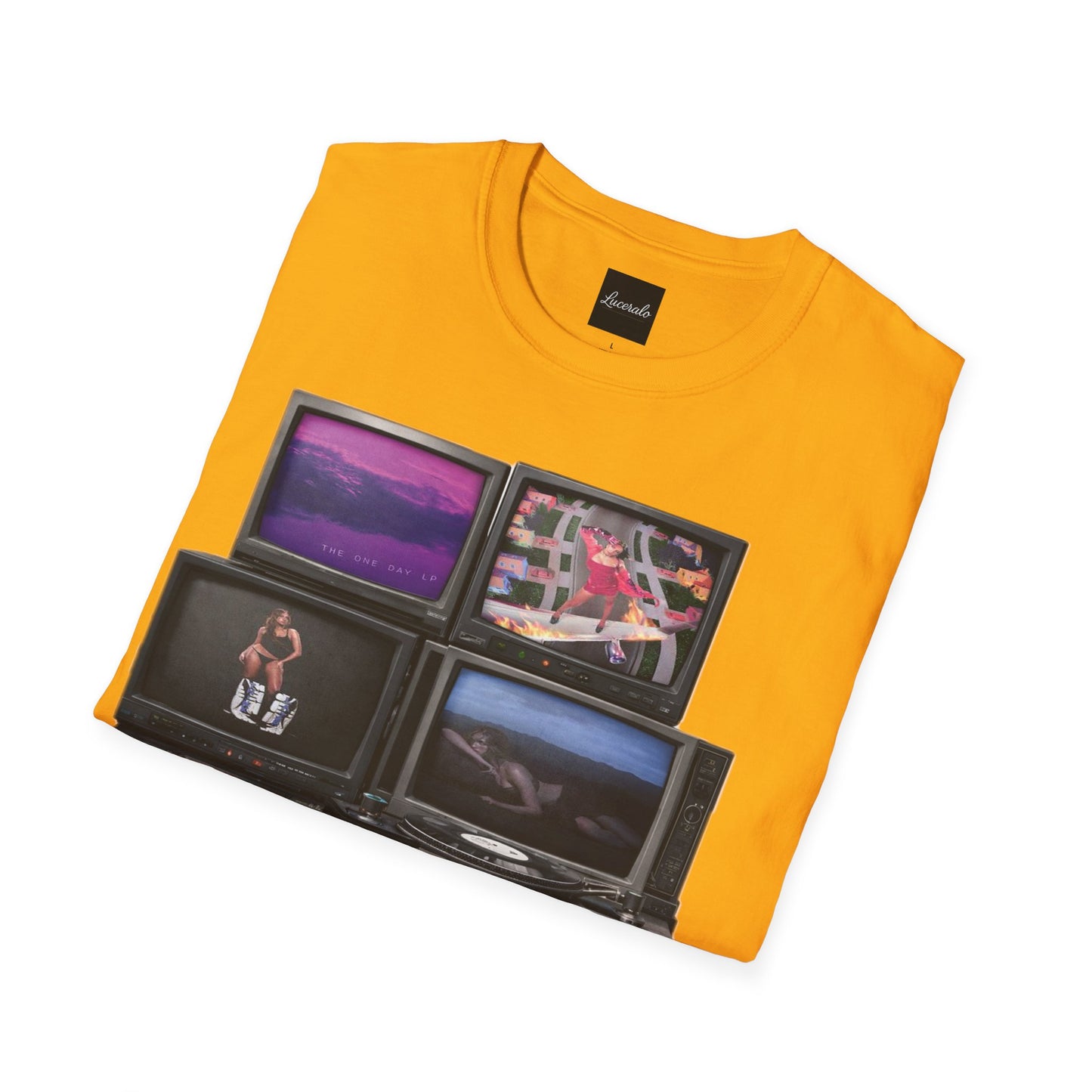 Tate Mcrae Retro TV Stack Collage T-Shirt