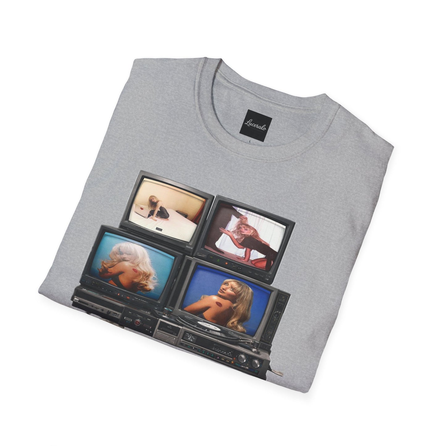 Espresso Era Retro TV Stack Collage T-Shirt