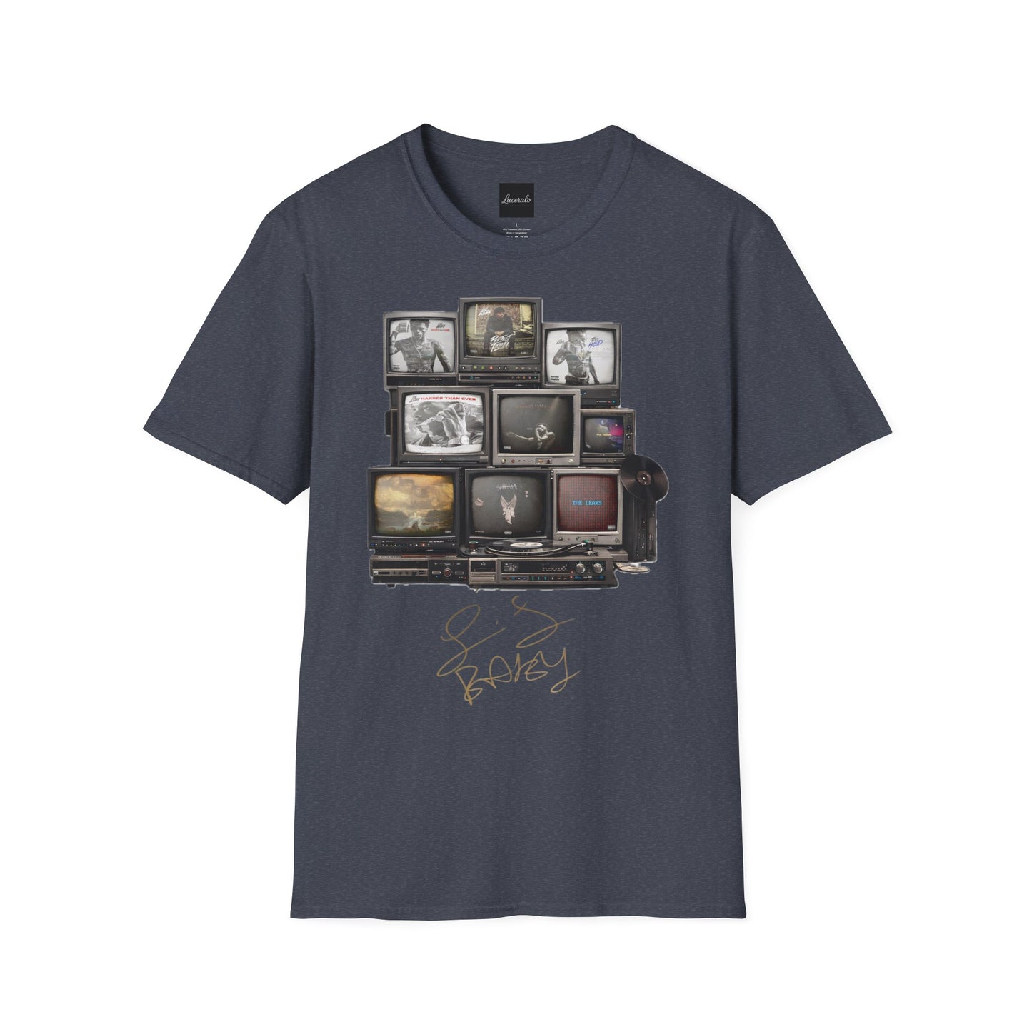 Lil Baby Retro TV Stack Collage T-Shirt