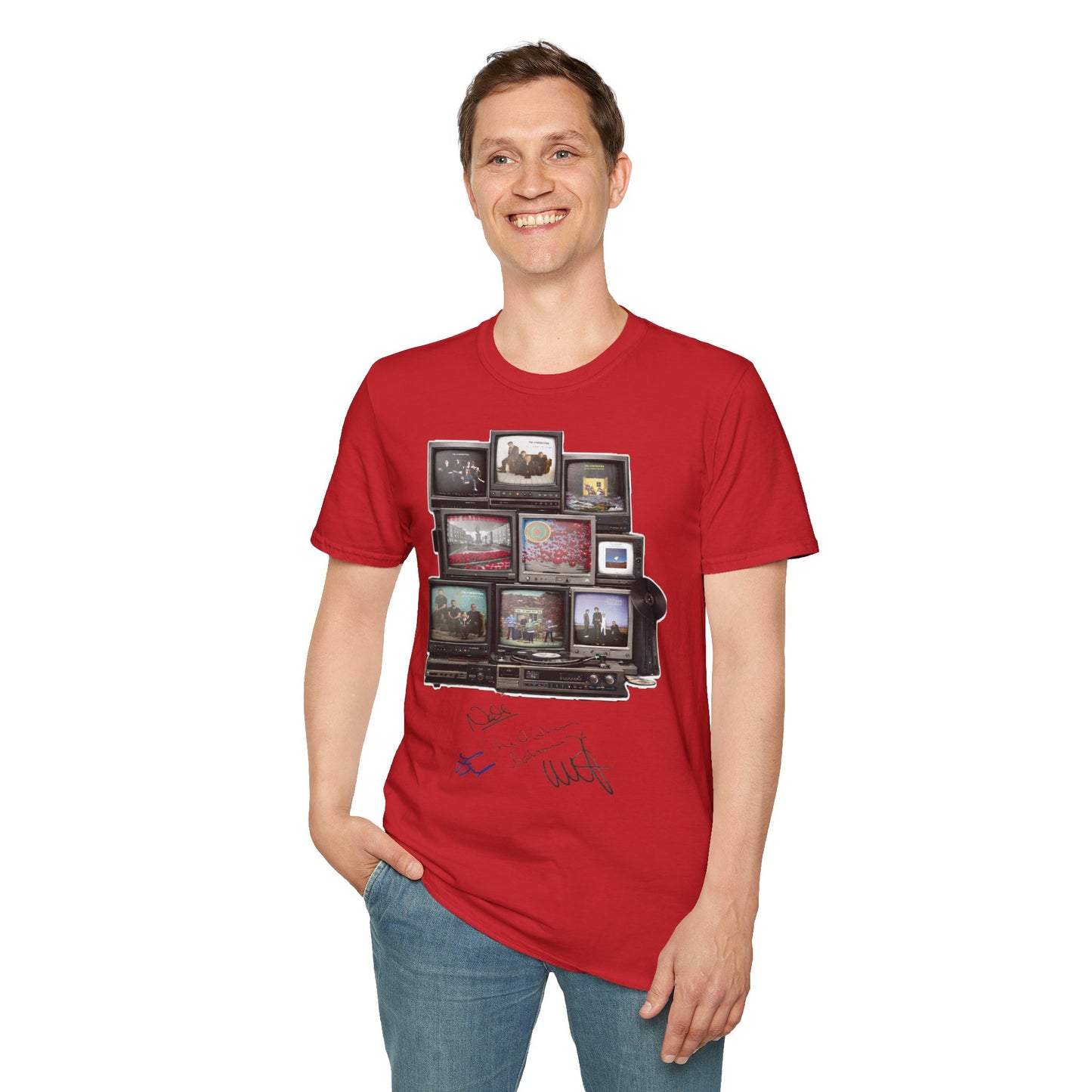 The Cranberries Retro Tv Stack Collage T-Shirt