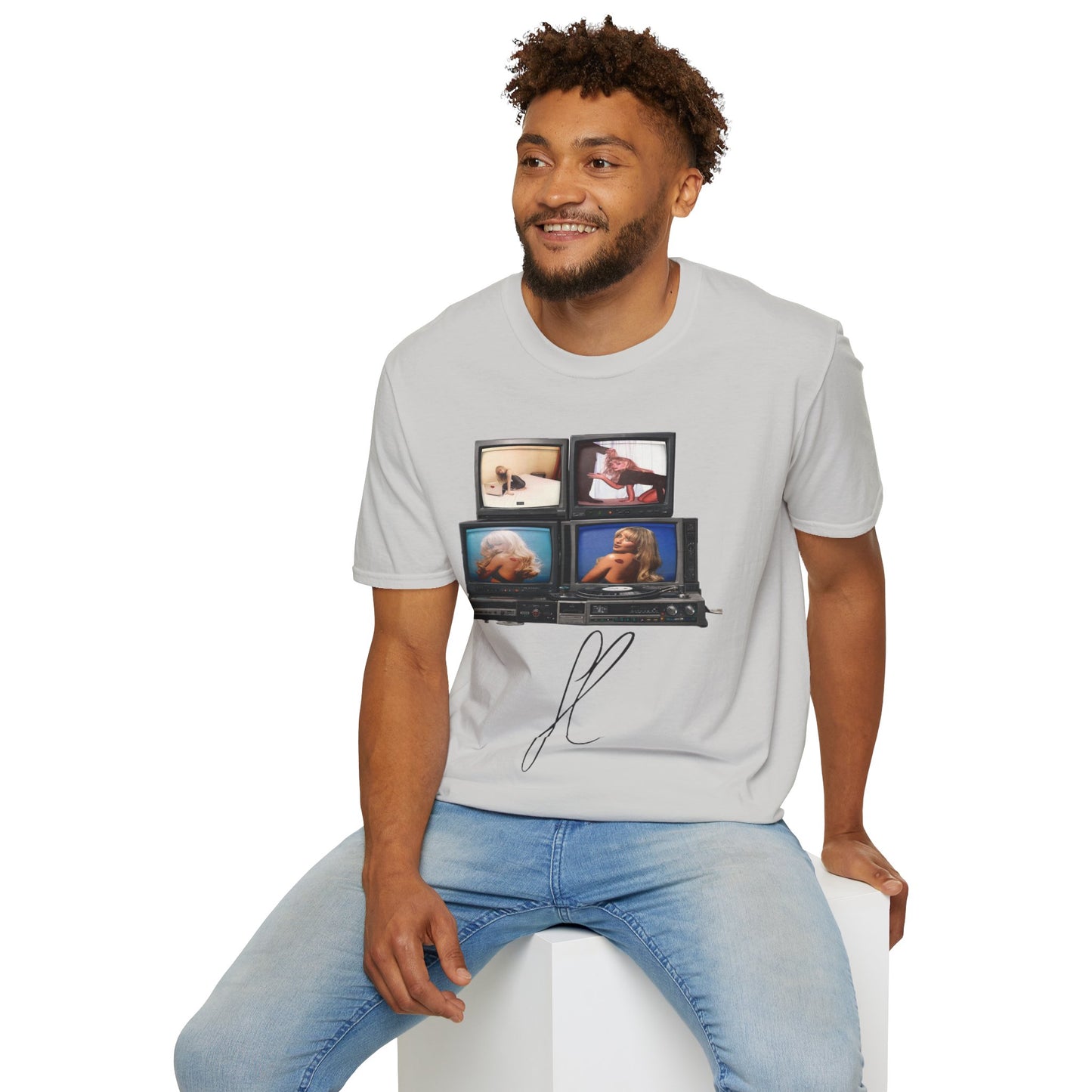 Espresso Era Retro TV Stack Collage T-Shirt