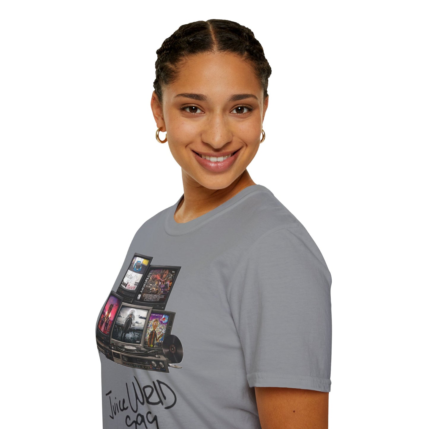 Juice Wrld Retro TV Stack Collage T-Shirt