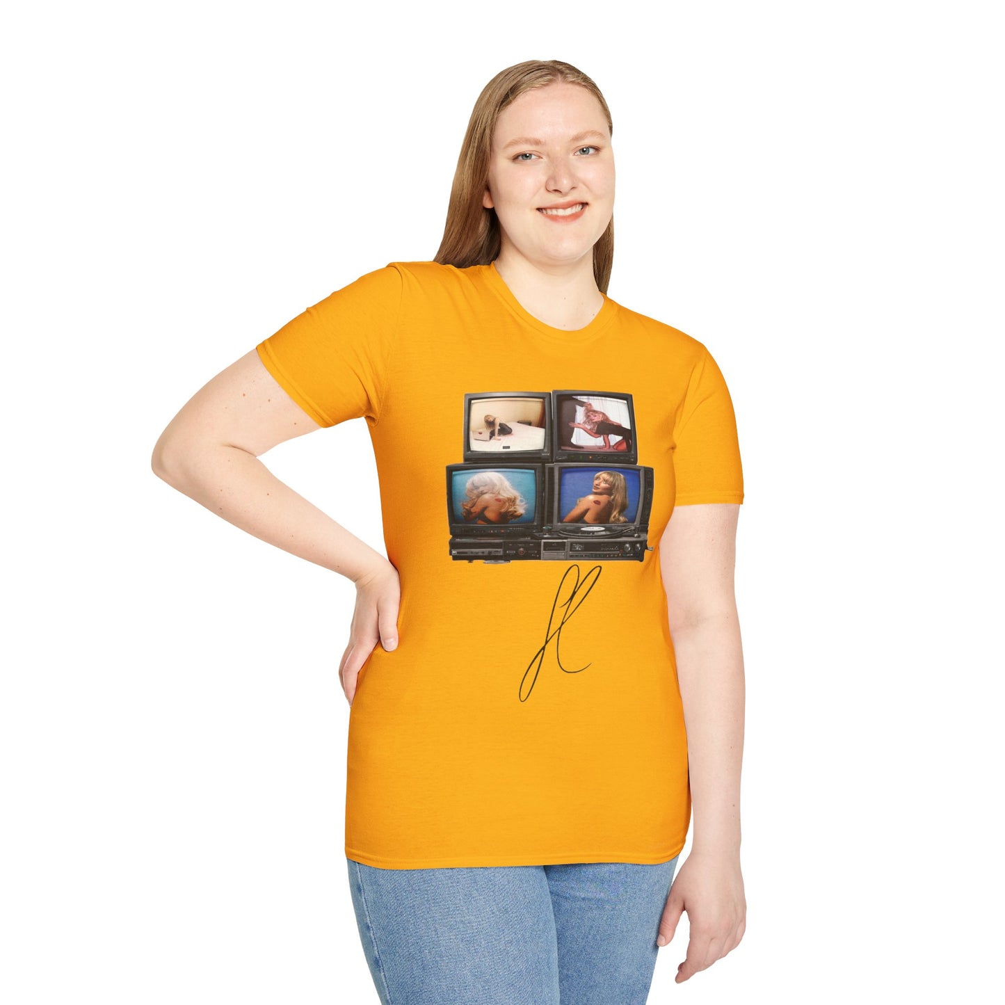 Espresso Era Retro TV Stack Collage T-Shirt