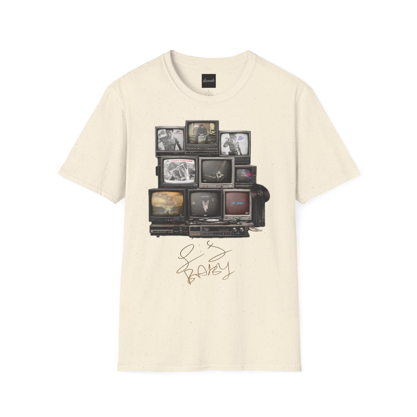 Lil Baby Retro TV Stack Collage T-Shirt