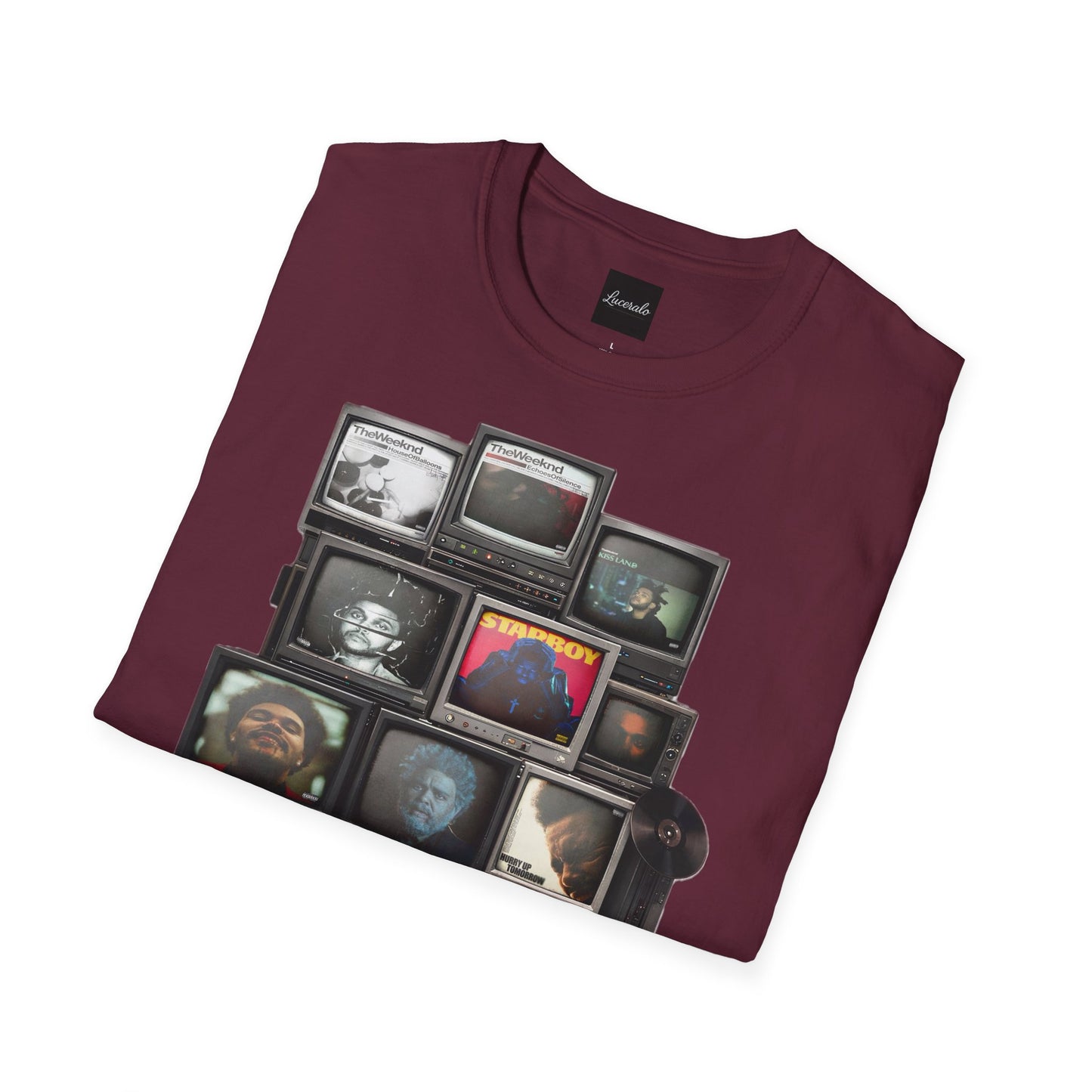 Abel Retro TV Stack Collage T-Shirt