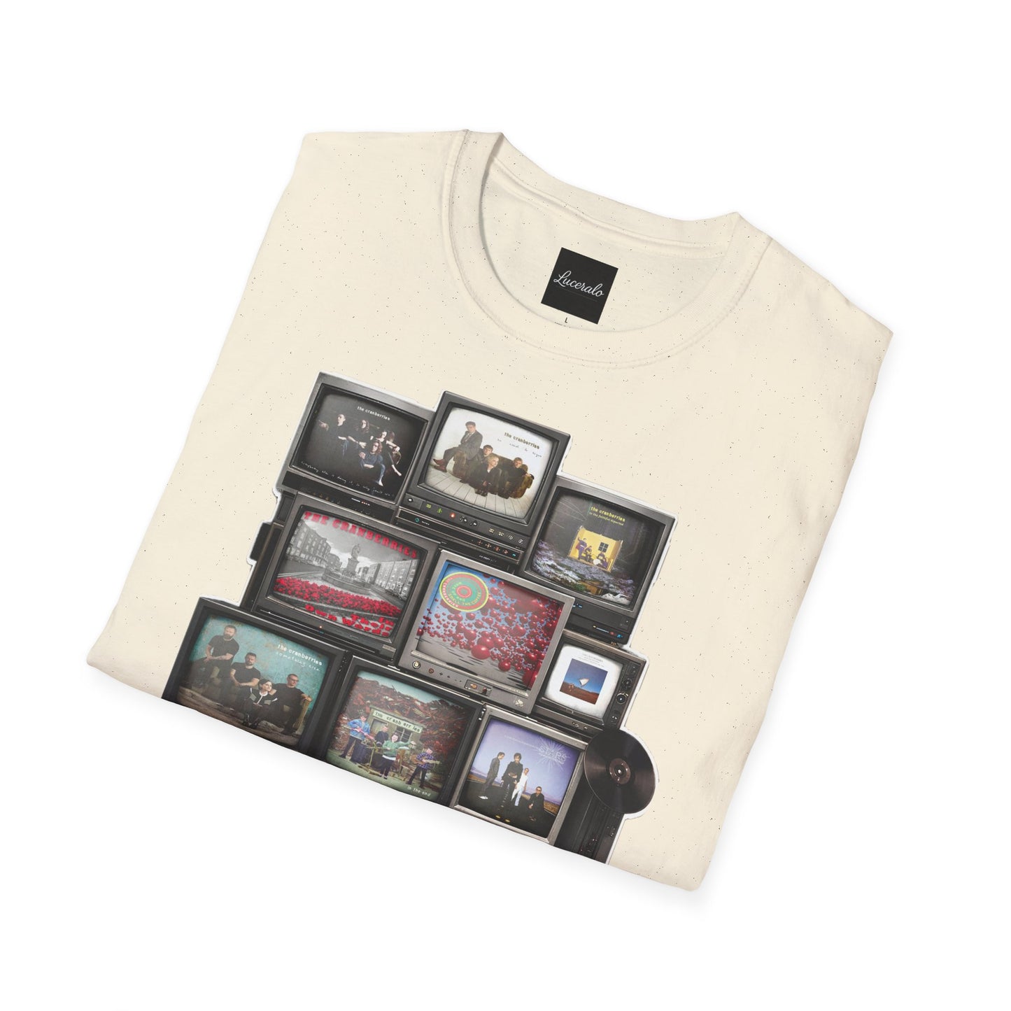 The Cranberries Retro Tv Stack Collage T-Shirt