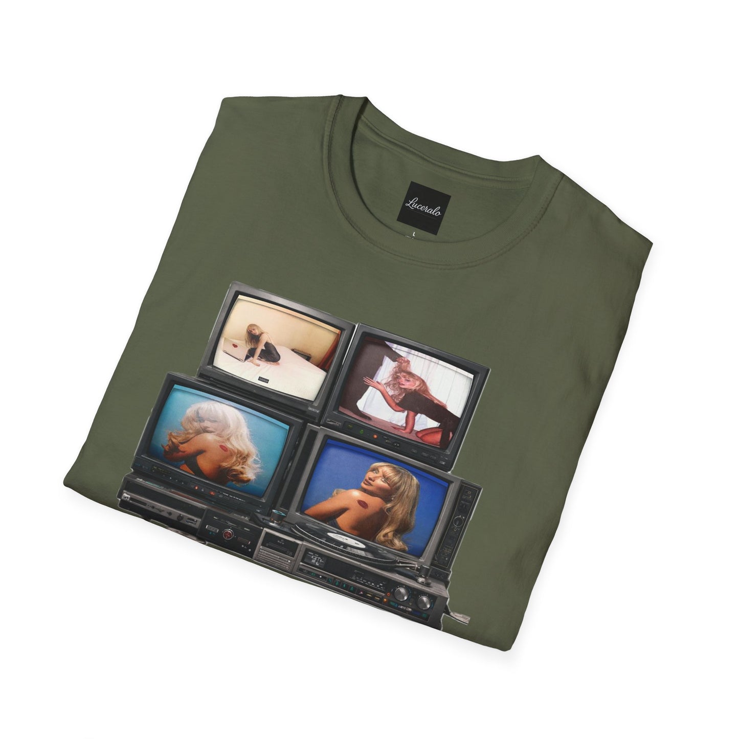 Espresso Era Retro TV Stack Collage T-Shirt