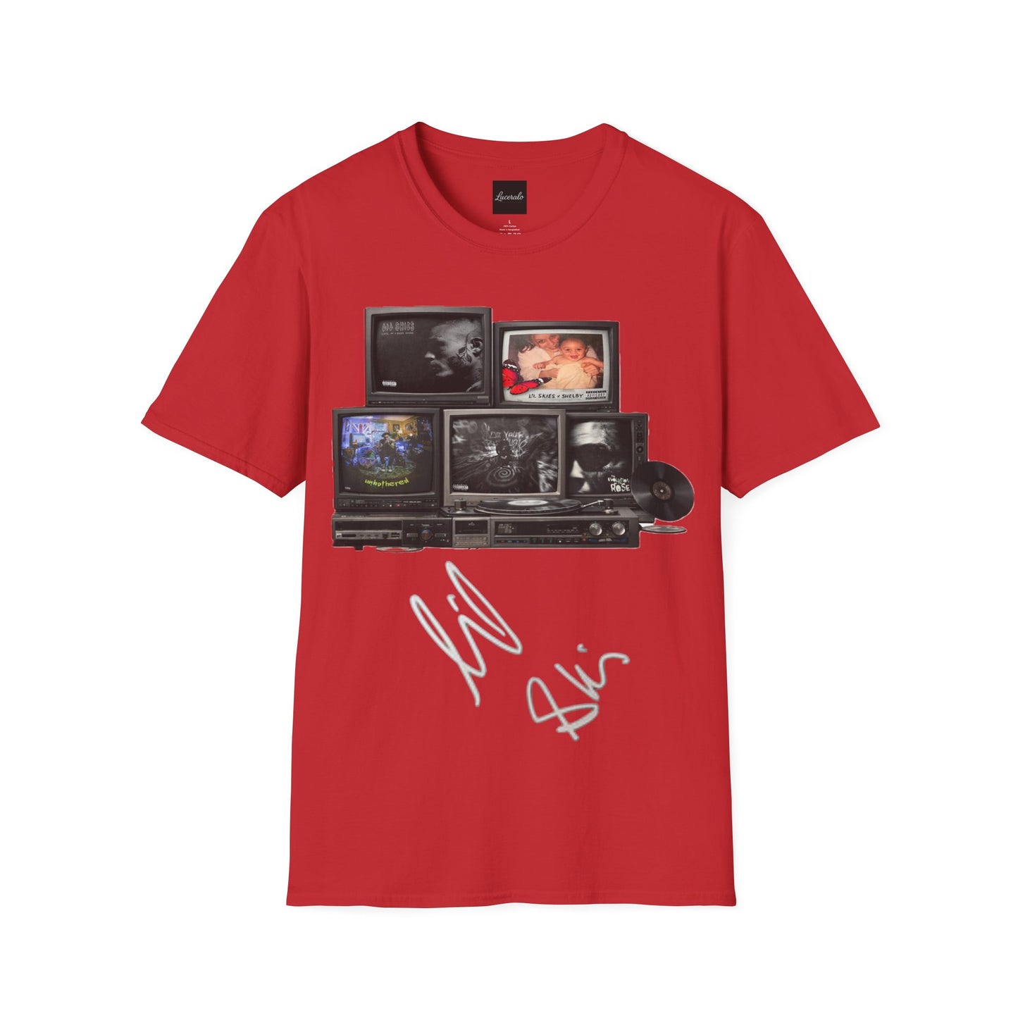 Lil Skies Retro TV Stack Collage T-Shirt