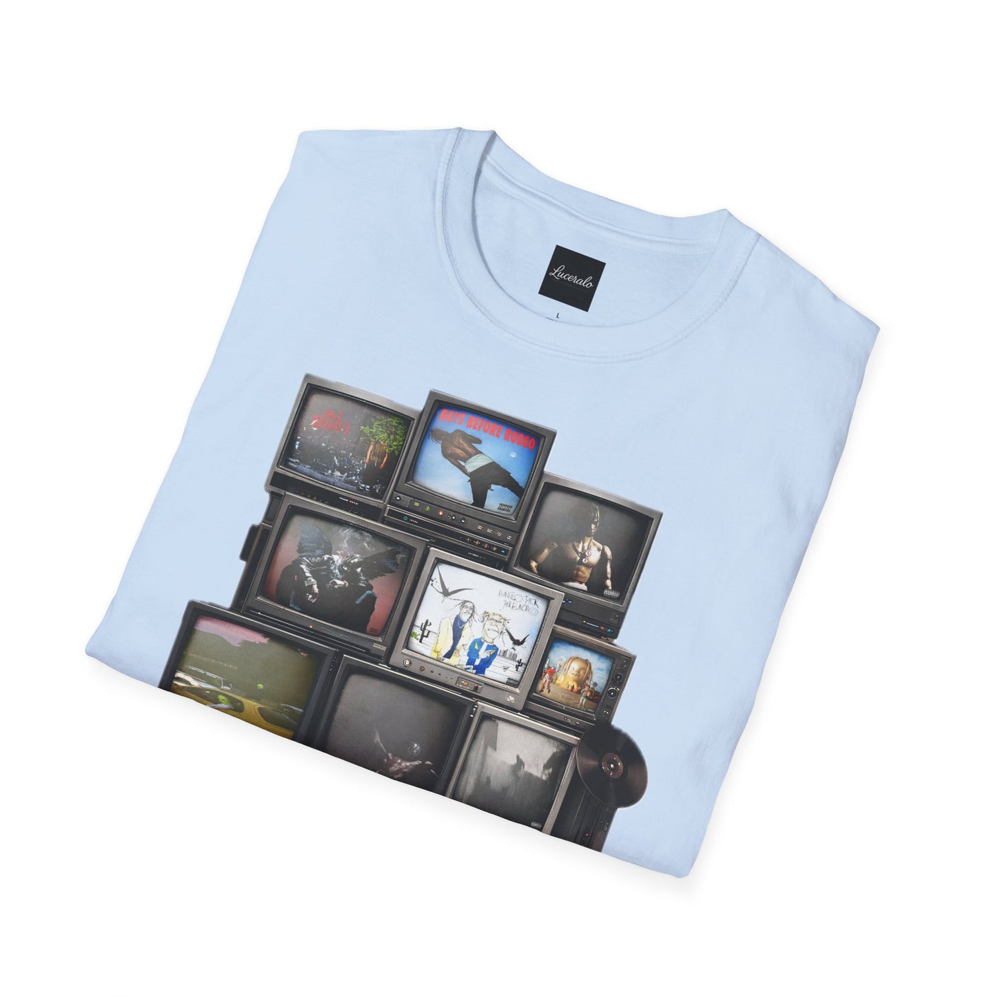 Travis Scott Retro TV Stack Collage T-Shirt
