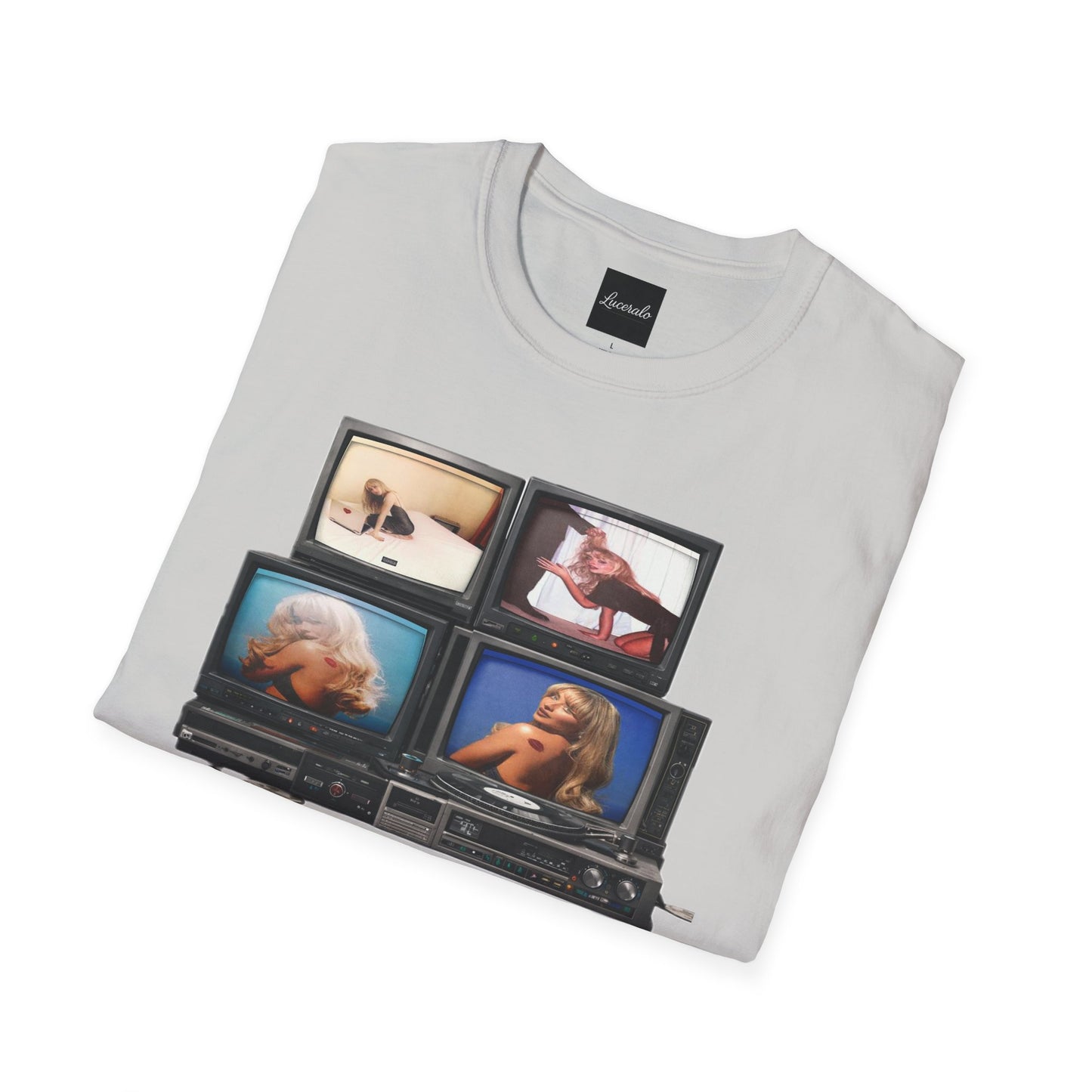 Espresso Era Retro TV Stack Collage T-Shirt