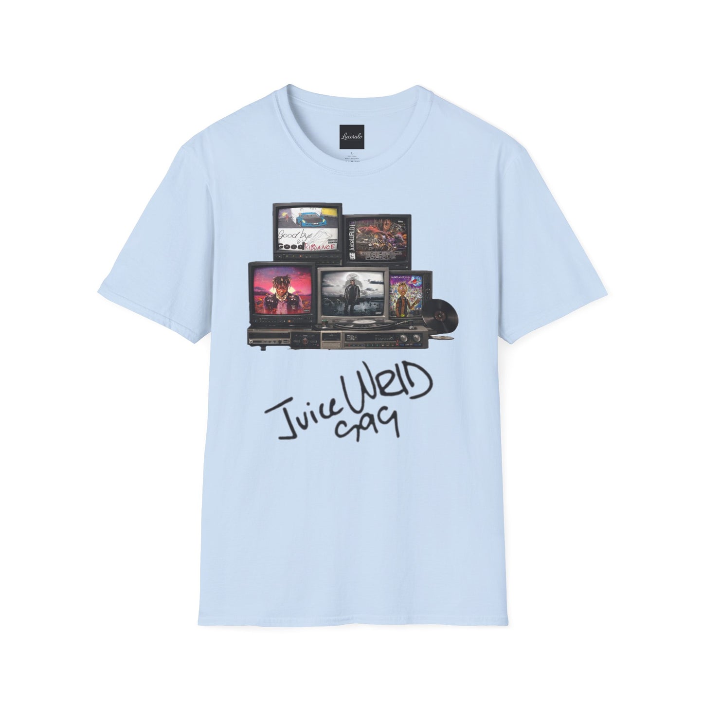 Juice Wrld Retro TV Stack Collage T-Shirt