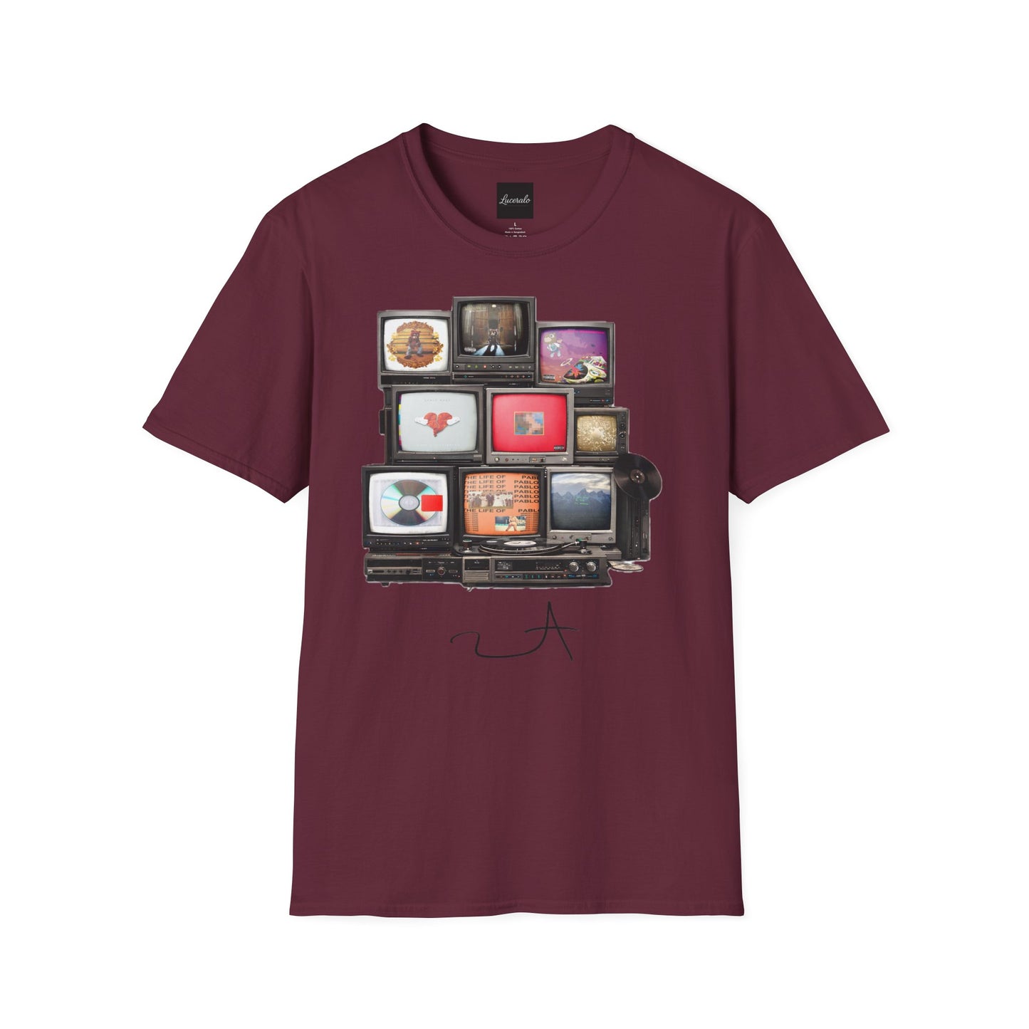 YE Retro TV Stack Collage T-Shirt