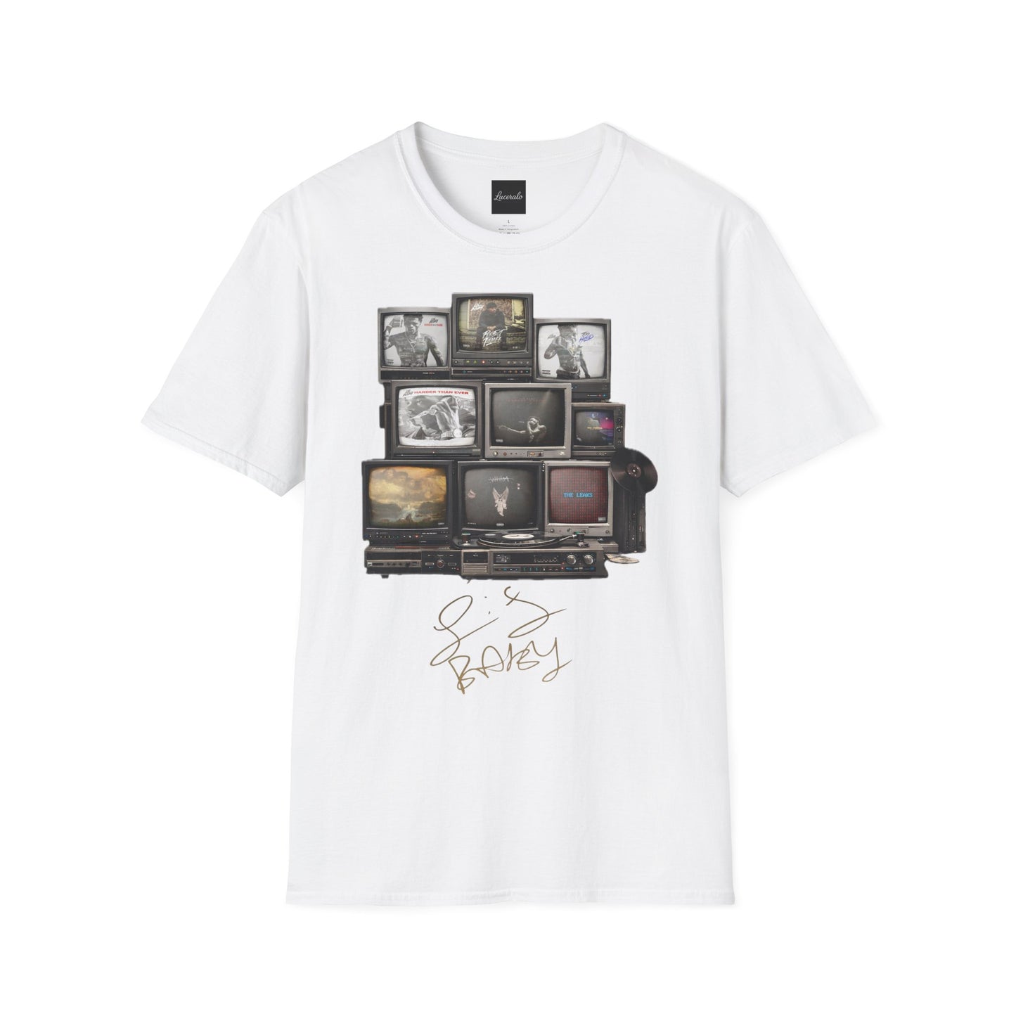 Lil Baby Retro TV Stack Collage T-Shirt
