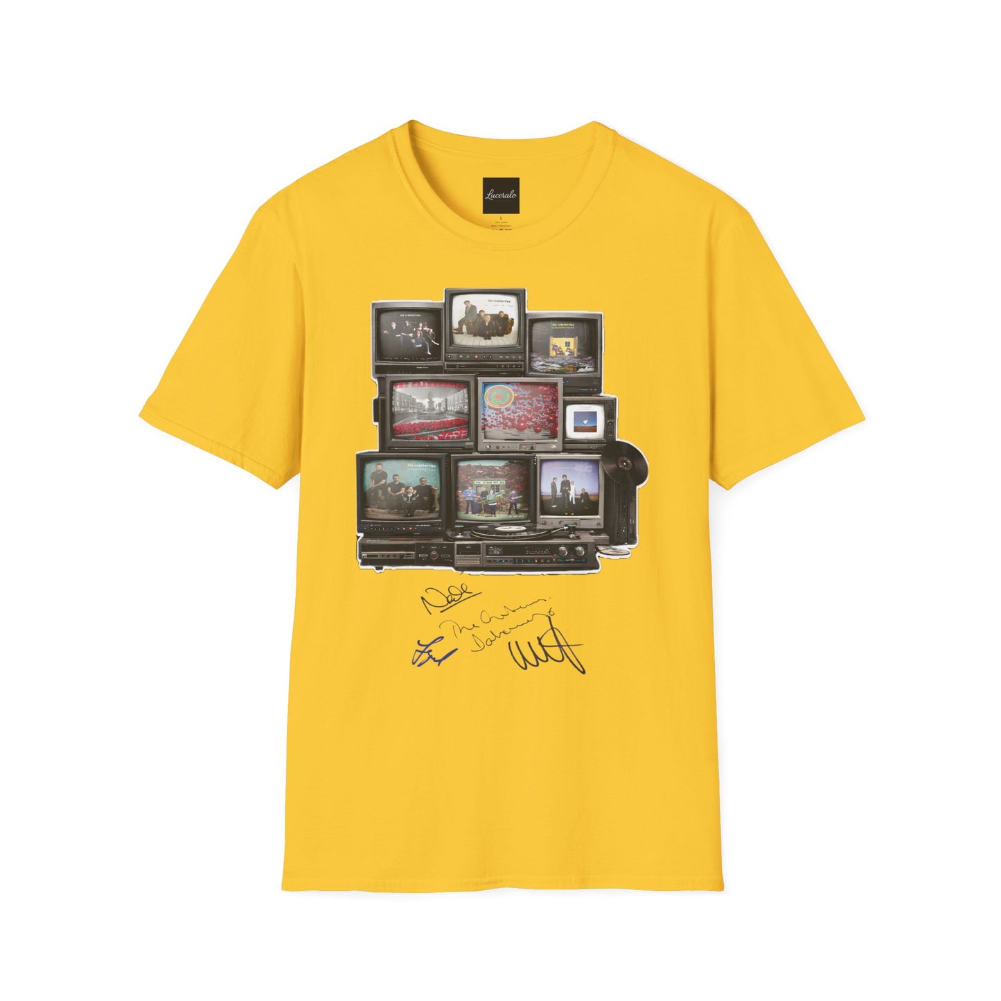 The Cranberries Retro Tv Stack Collage T-Shirt