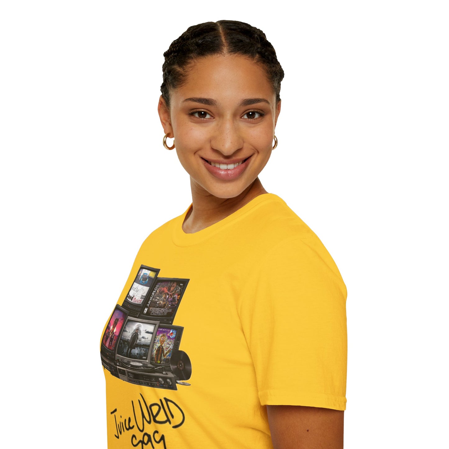 Juice Wrld Retro TV Stack Collage T-Shirt