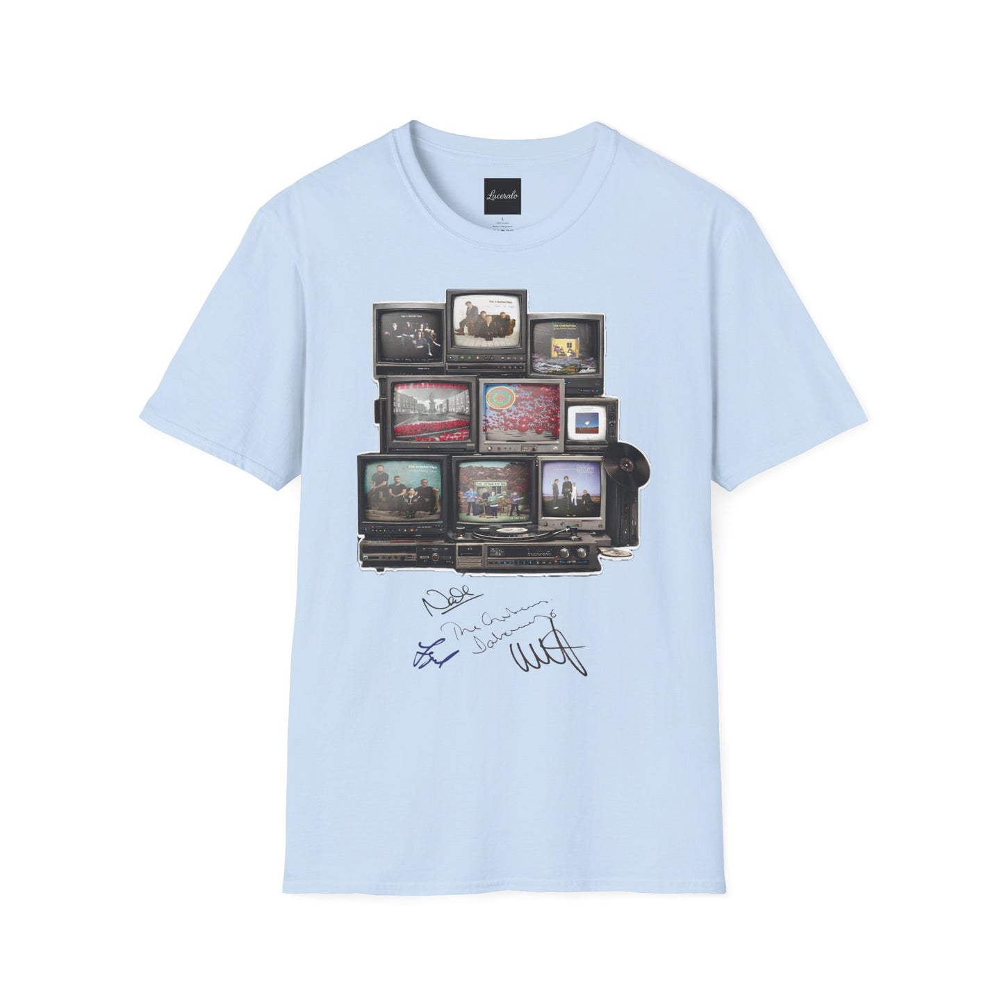 The Cranberries Retro Tv Stack Collage T-Shirt