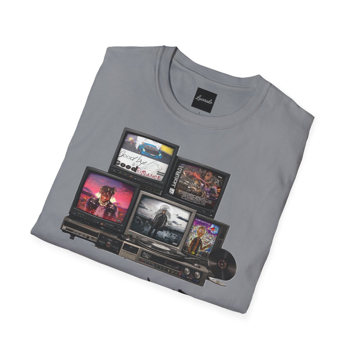 Juice Wrld Retro TV Stack Collage T-Shirt
