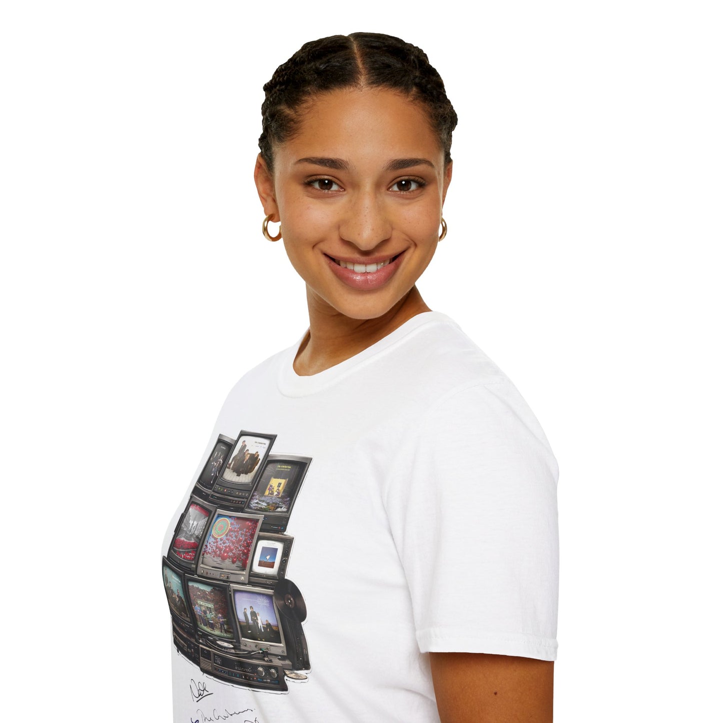 The Cranberries Retro Tv Stack Collage T-Shirt
