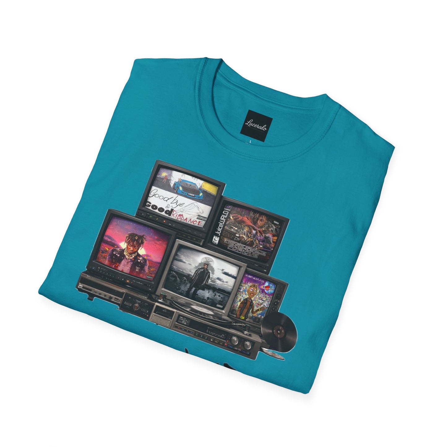 Juice Wrld Retro TV Stack Collage T-Shirt