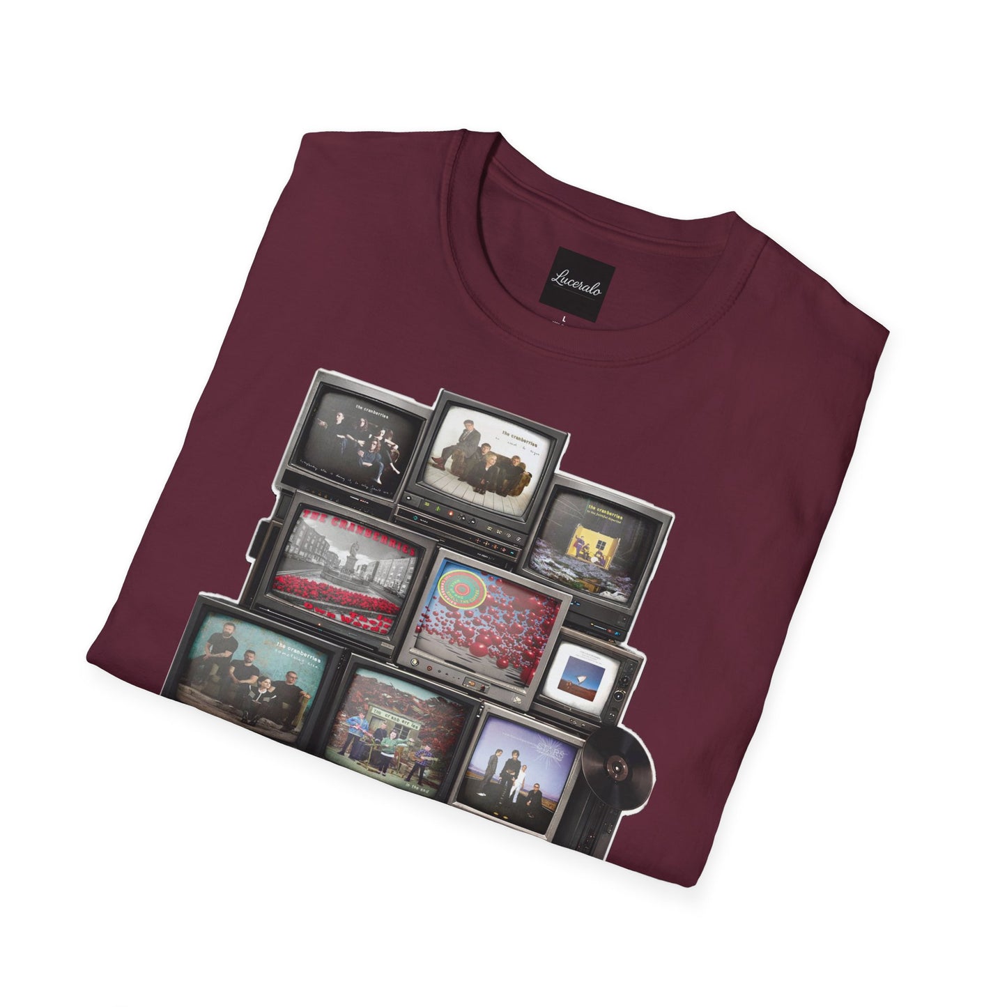 The Cranberries Retro Tv Stack Collage T-Shirt